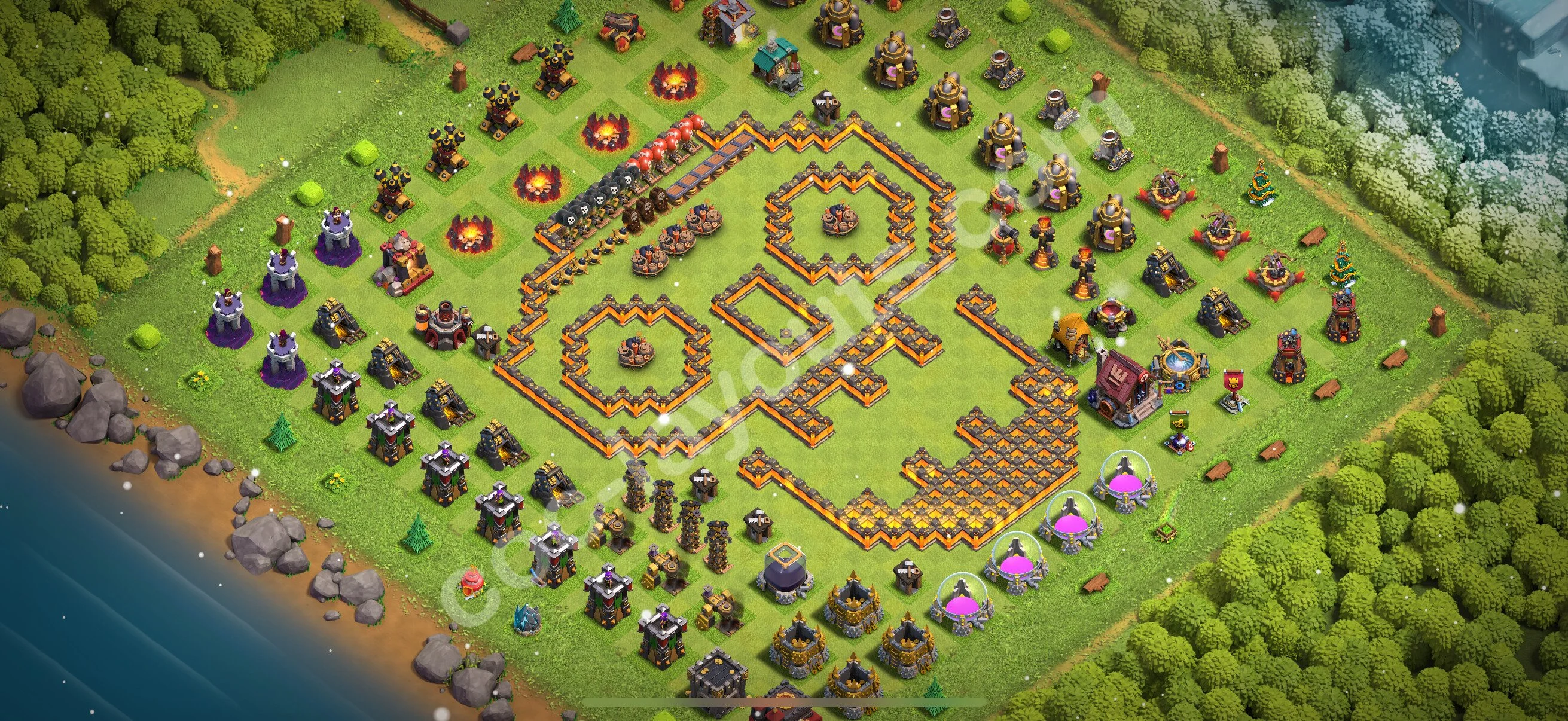 Top Troll Funny Base TH10 with Link - Funny Art Plan 2026 - Clash of Clans - (#47) — Розваги TH10