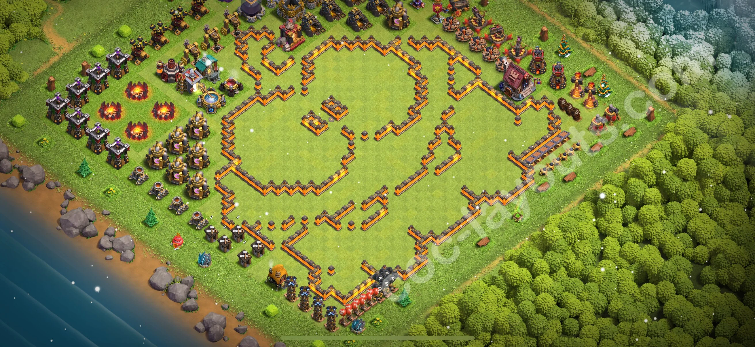 Top Troll Funny Base TH10 with Link - Funny Art Plan 2026 - Clash of Clans - (#49) — Plezier TH10