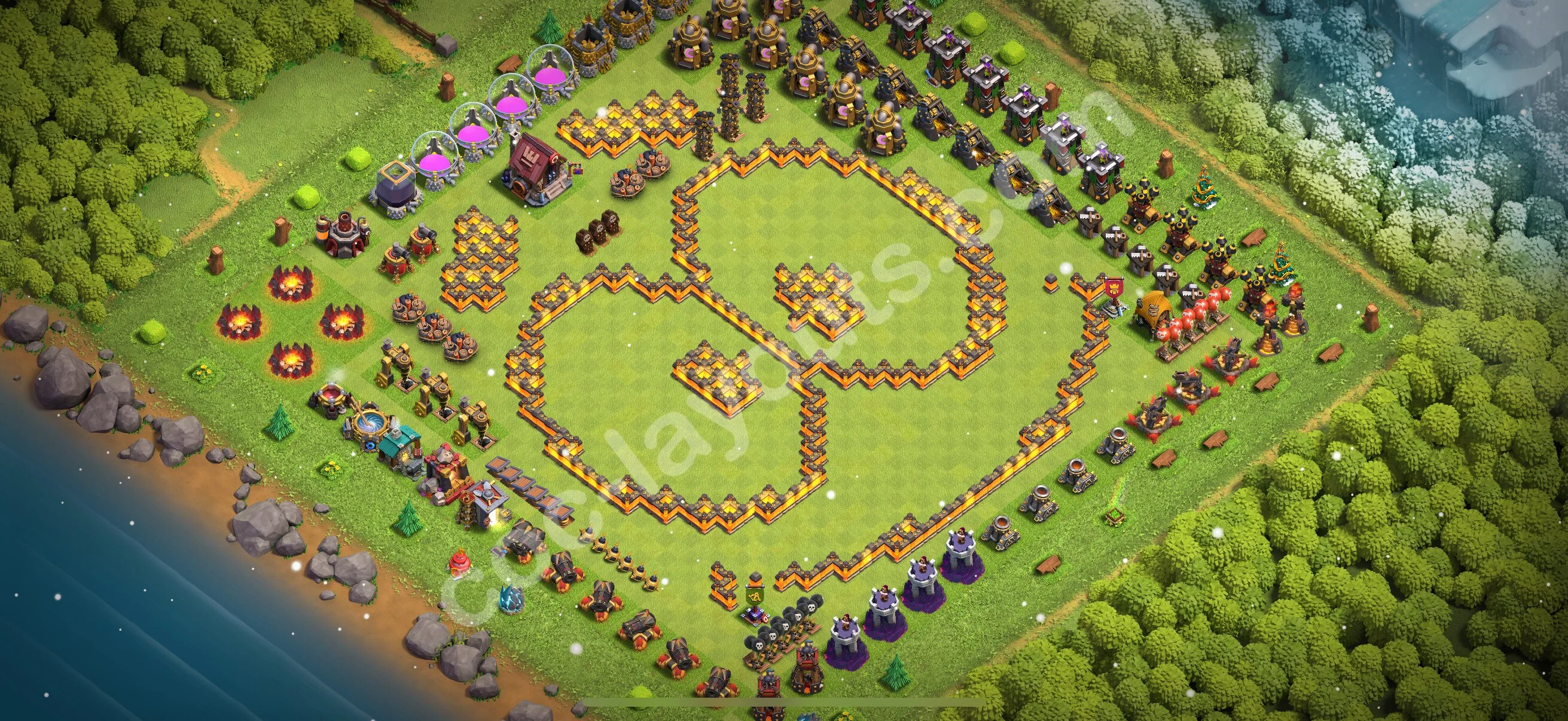 Top Troll Funny Base TH10 with Link - Funny Art Plan 2026 - Clash of Clans - (#50) — Zabawa TH10