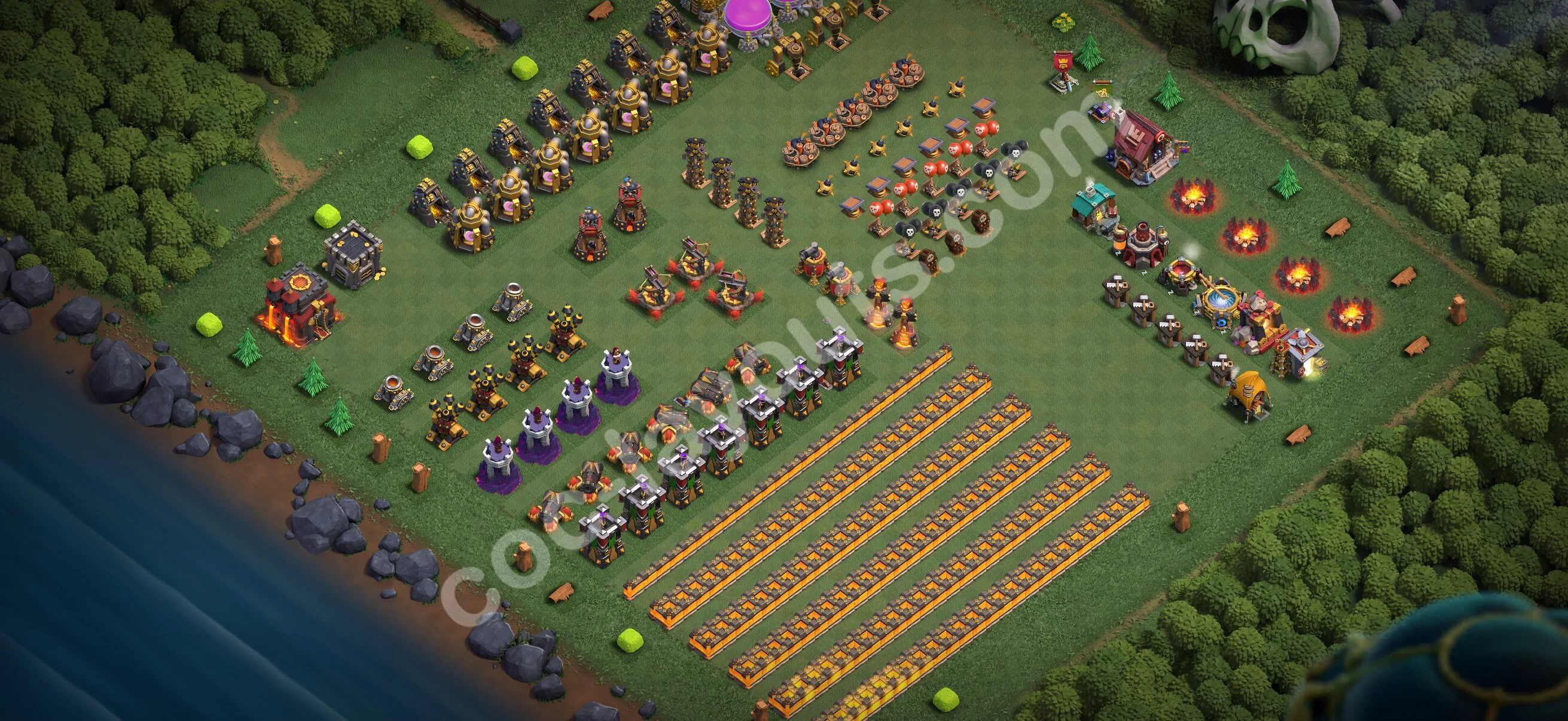 Top Troll Funny Base TH10 with Link - Funny Art Plan 2026 - Clash of Clans - (#53) — Fun TH10