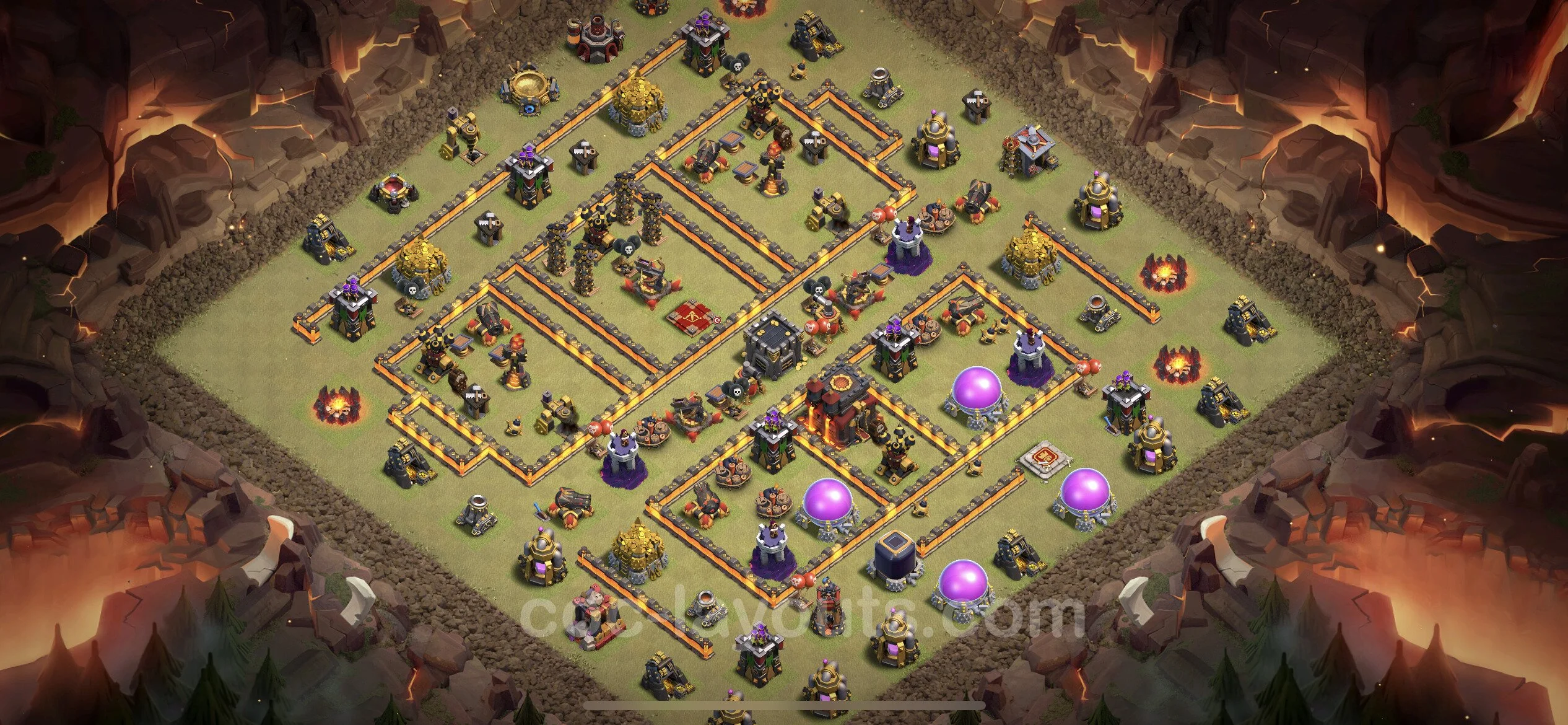Top War Base TH10 with Link - CWL Defence Plan - Clash of Clans - (#138) — Війна BH10