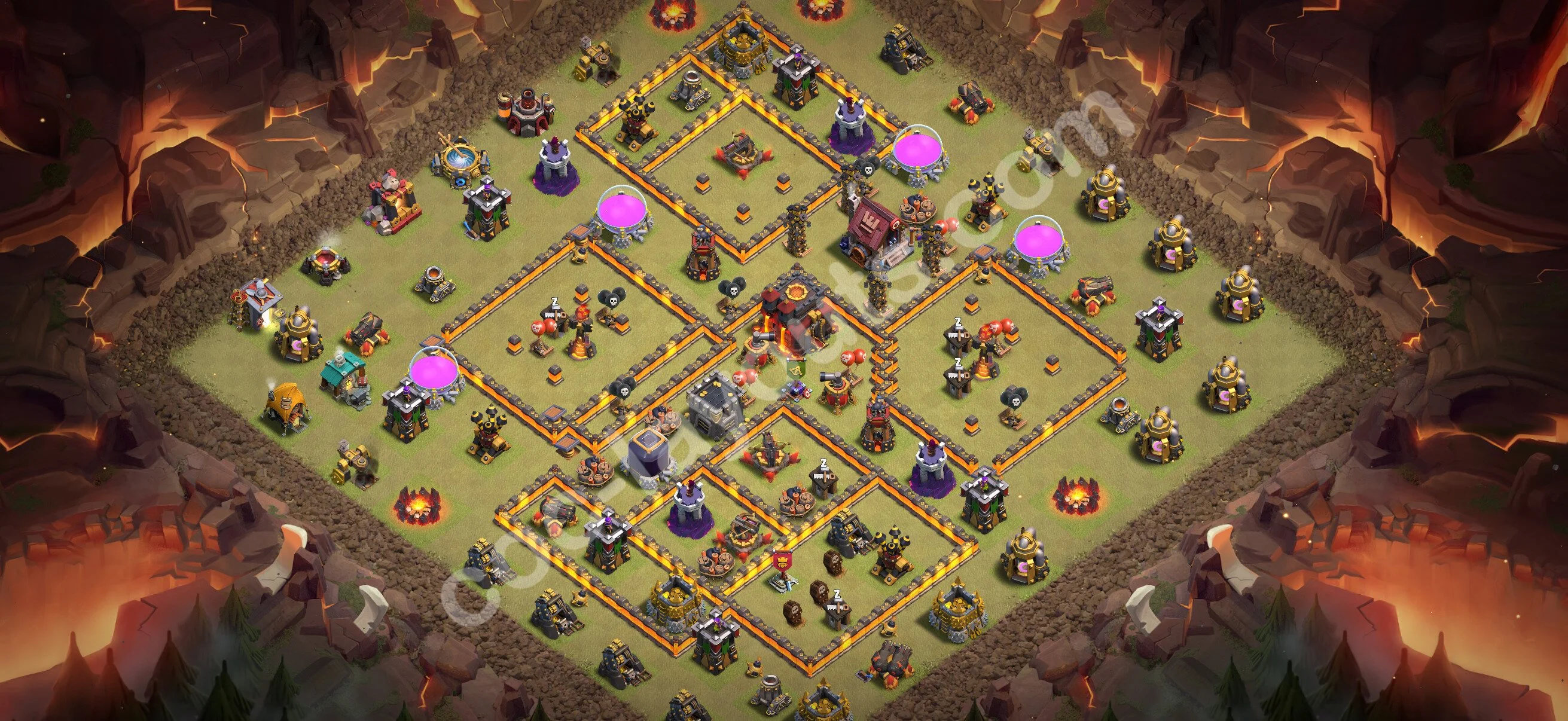 Top War Base TH10 with Link, Anti Air / Dragon - CWL Defence Plan 2026 - Clash of Clans - (#141) — Война BH10