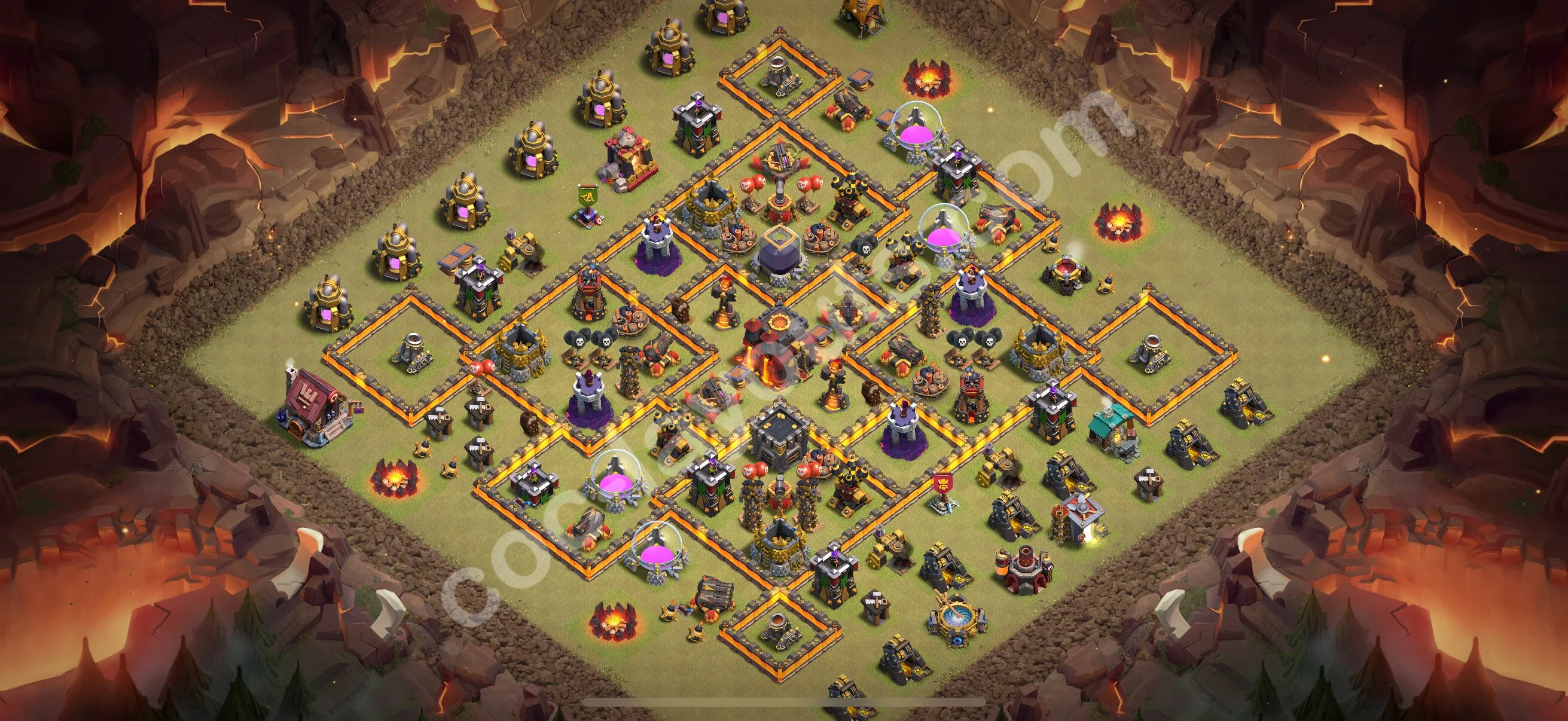 Top War Base TH10 with Link, Anti Everything - Anti 3 Stars CWL Plan 2026 - Clash of Clans - (#151) — Война BH10