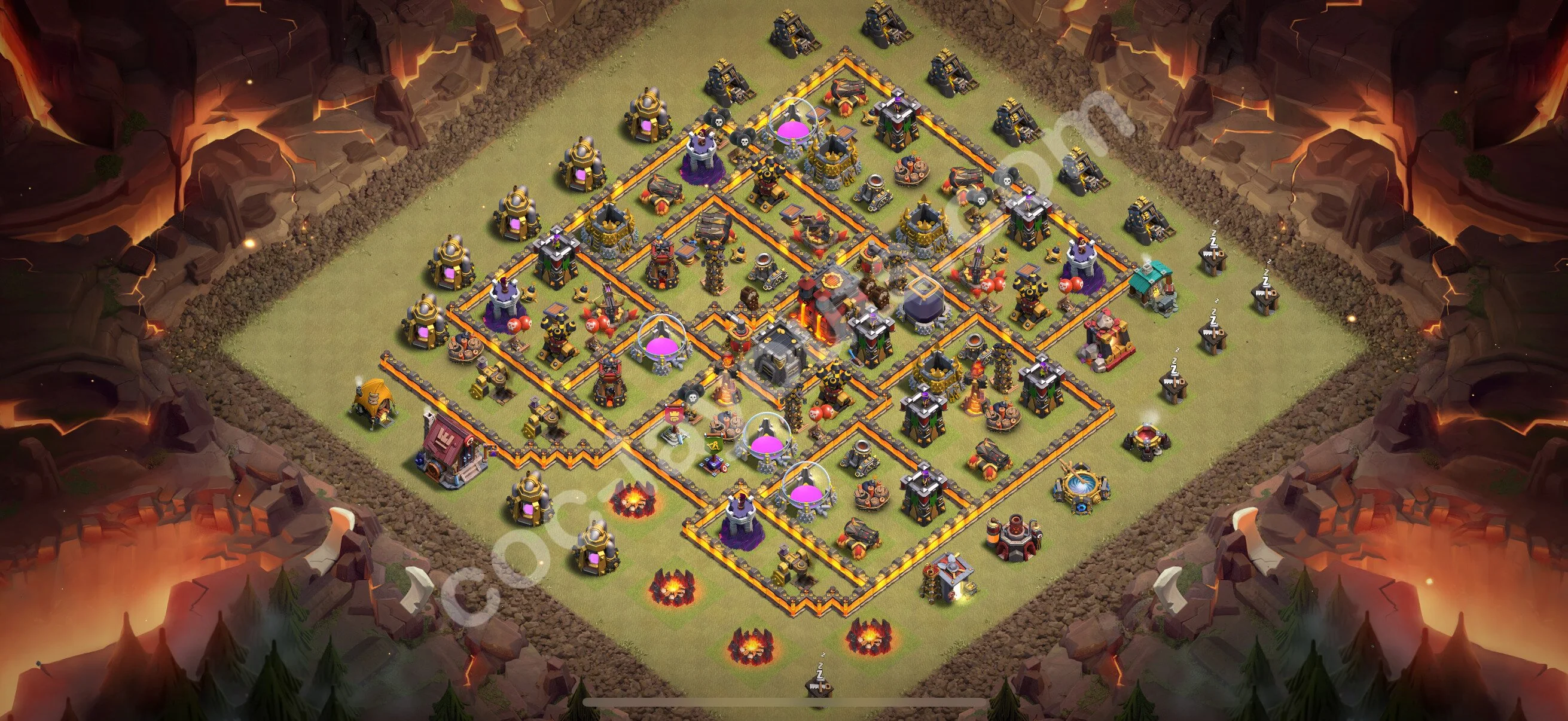 Top War Base TH10 with Link, Anti Everything - Anti 3 Stars CWL Plan 2026 - Clash of Clans - (#154) — Krieg BH10