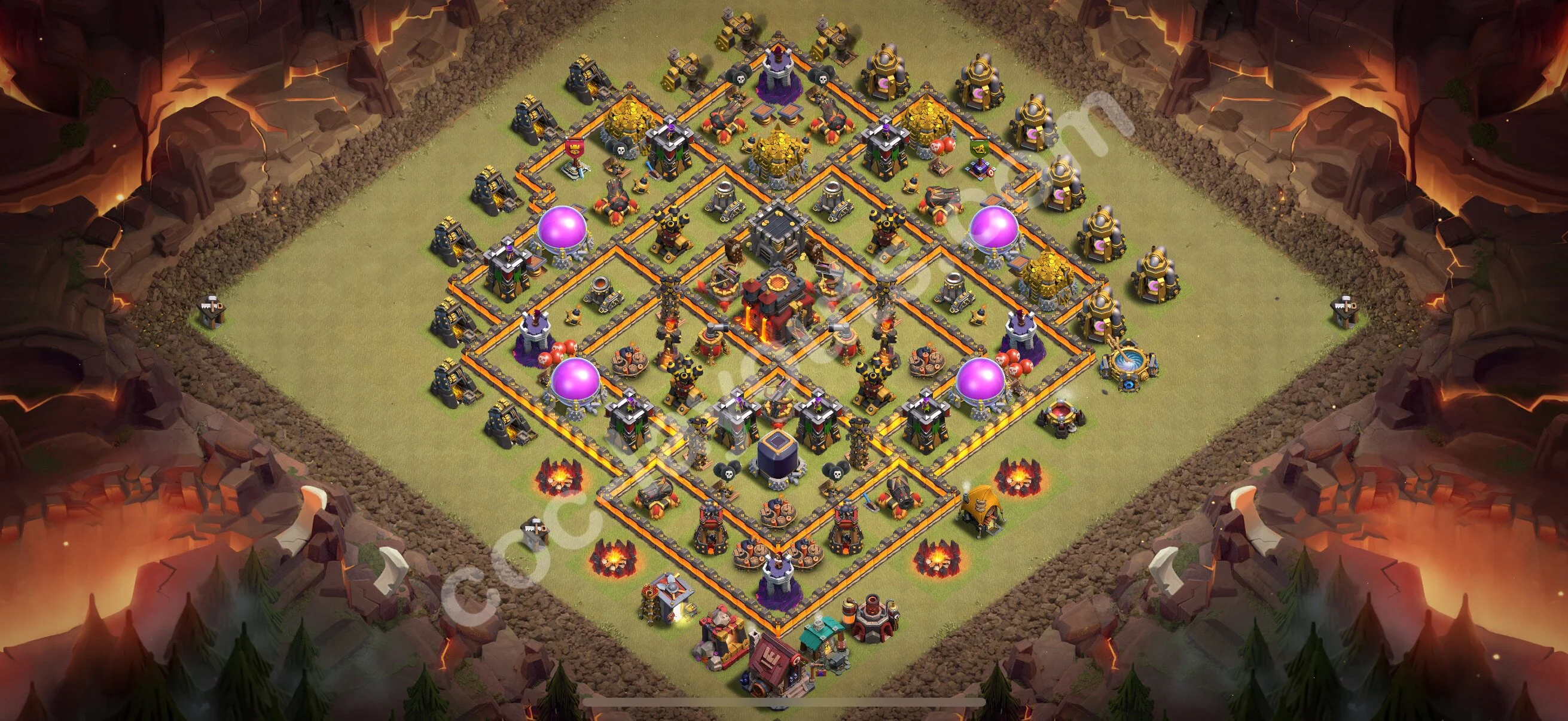 Top War Base TH10 with Link, Anti Everything - Anti 2 Stars CWL Plan 2026 - Clash of Clans - (#183) — Krieg BH10