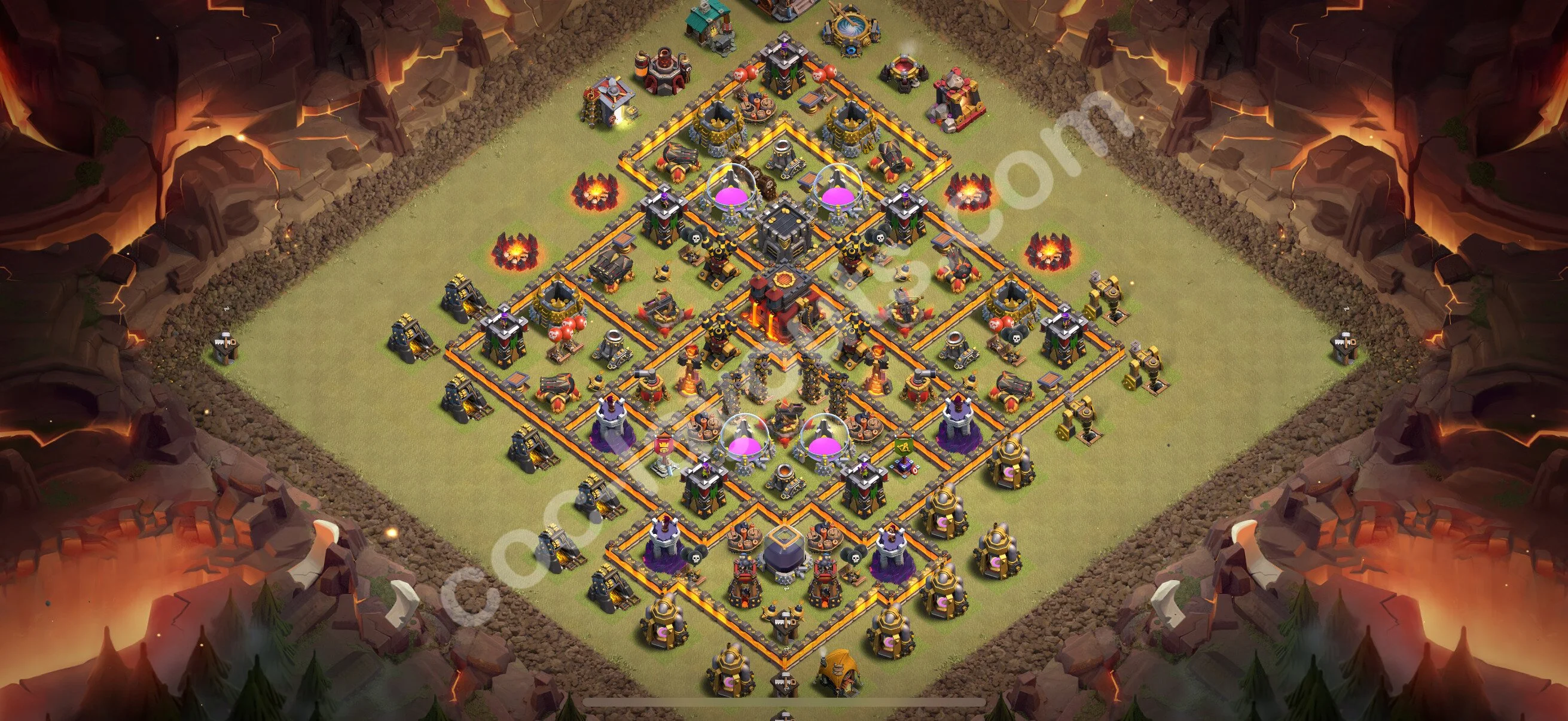 Top War Base TH10 with Link, Anti Everything, Hybrid - CWL Defence Plan 2026 - Clash of Clans - (#191) — War BH10