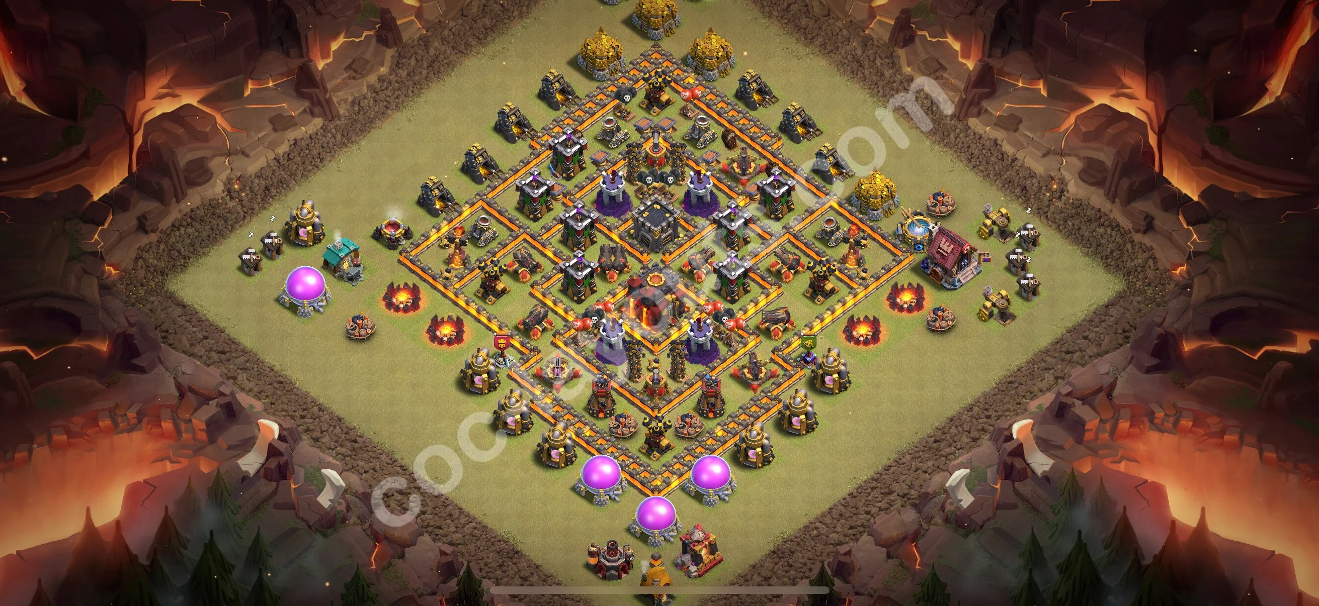 Top War Base TH10 with Link - Anti 3 Stars CWL Plan 2026 - Clash of Clans - (#195) — Guerre BH10