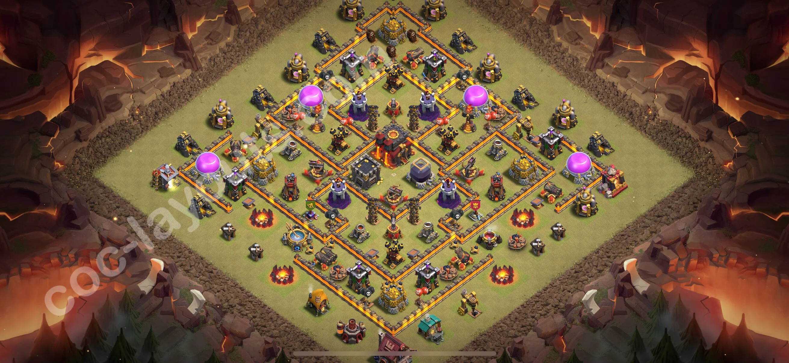 Top War Base TH10 with Link, Hybrid - CWL Defence Plan 2026 - Clash of Clans - (#196) — Krieg BH10