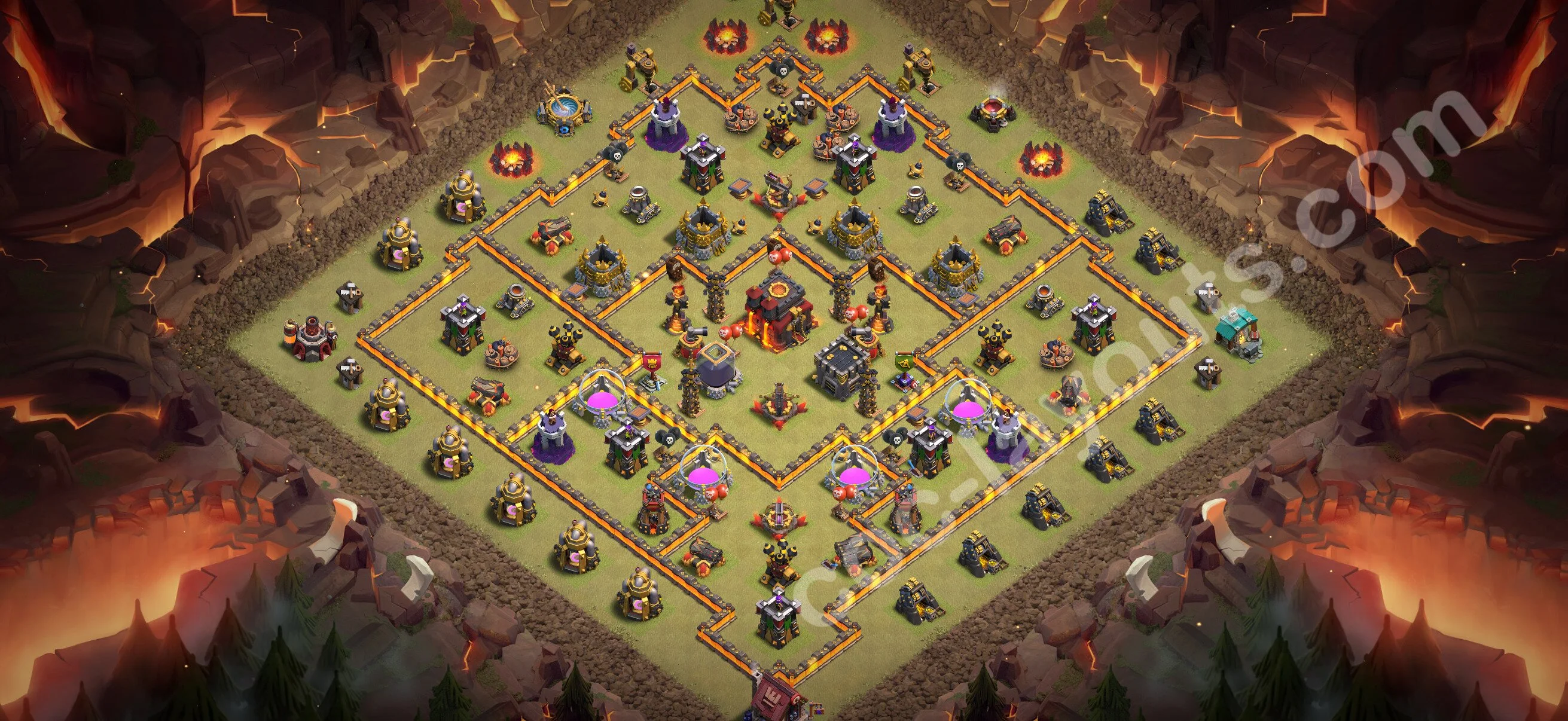 Top War Base TH10 with Link - CWL Defence Plan 2026 - Clash of Clans - (#204) — Wojna BH10