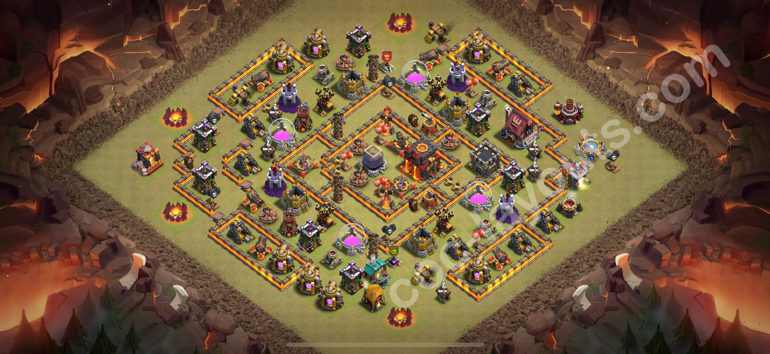 Top War Base TH10 with Link, Legend League - Anti 3 Stars CWL Plan 2026 - Clash of Clans - (#90) — Savaş BH10