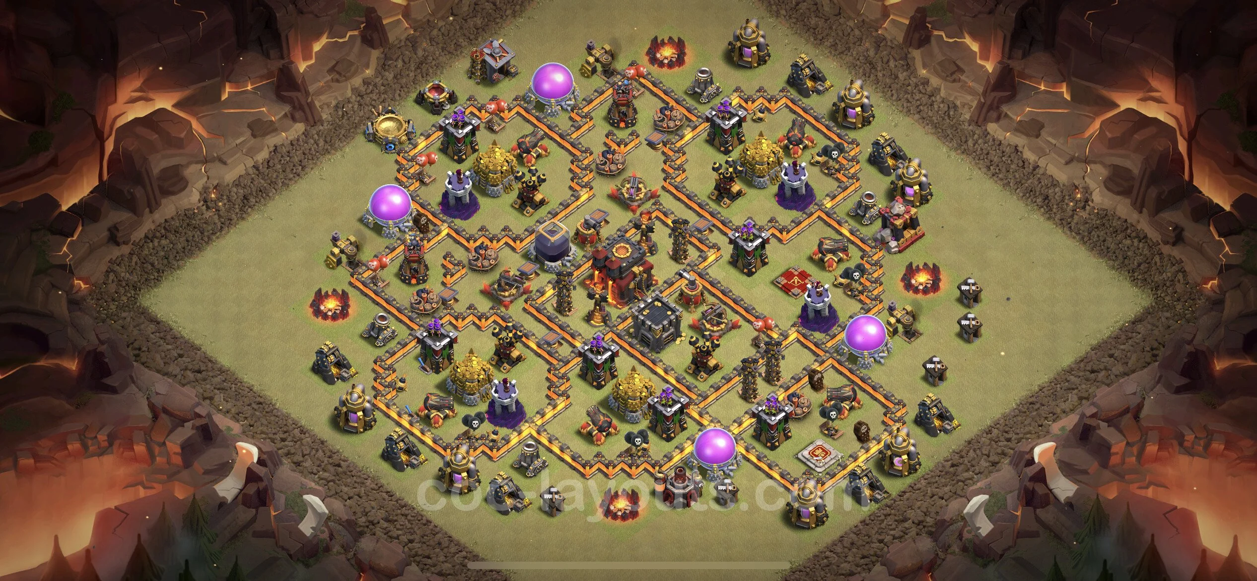 Top War Base TH10 with Link, Anti Everything - CWL Defence Plan - Clash of Clans - (#92) — Війна BH10