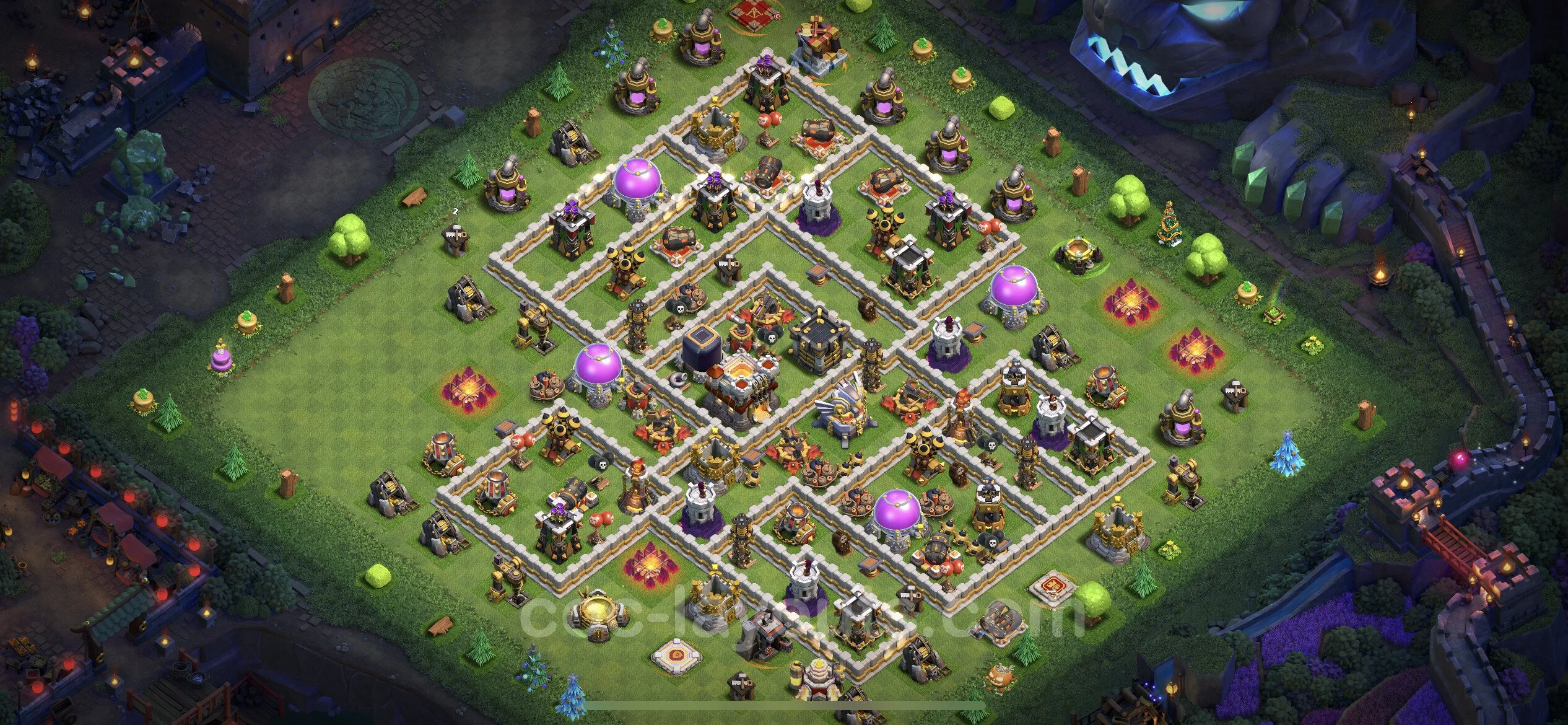 Anti 3 Stars Base TH11 with Link, Anti Everything - best plan / layout / design - Clash of Clans - (#58) — Savunma TH11