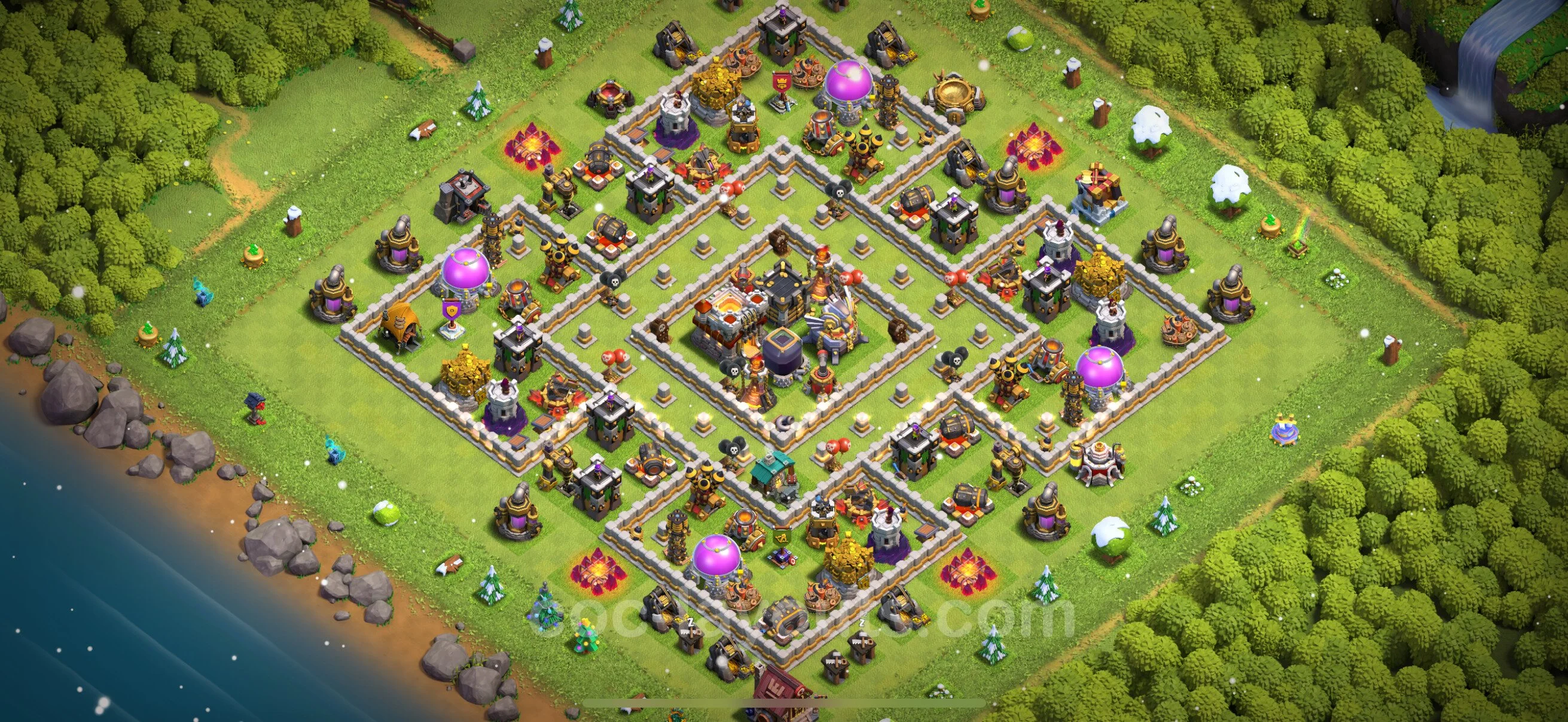 Anti 2 Stars Base TH11 with Link, Legend League - best plan / layout / design - Clash of Clans - (#63) — Захист TH11