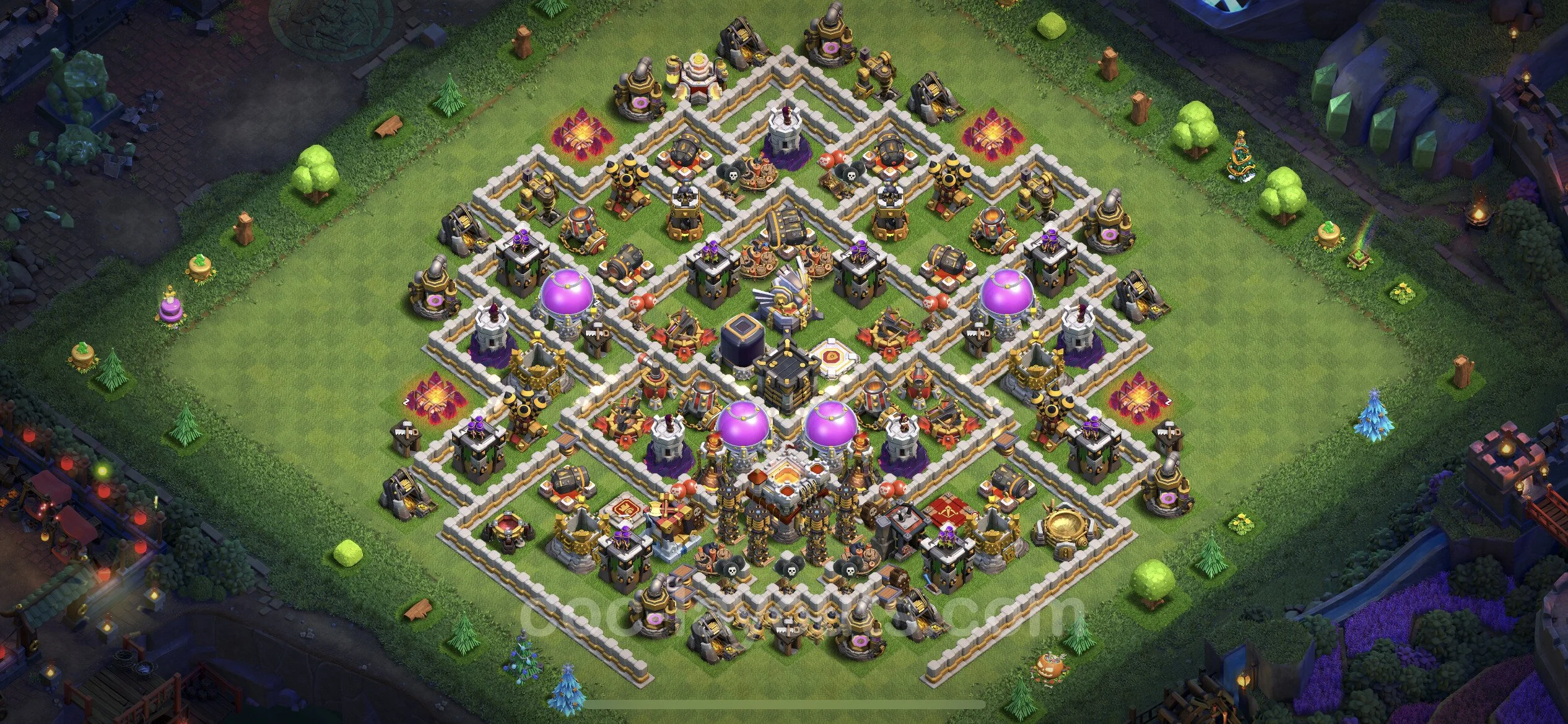 Farming Base TH11 with Link, Anti Everything, Hybrid - plan / layout / design - Clash of Clans - (#26)