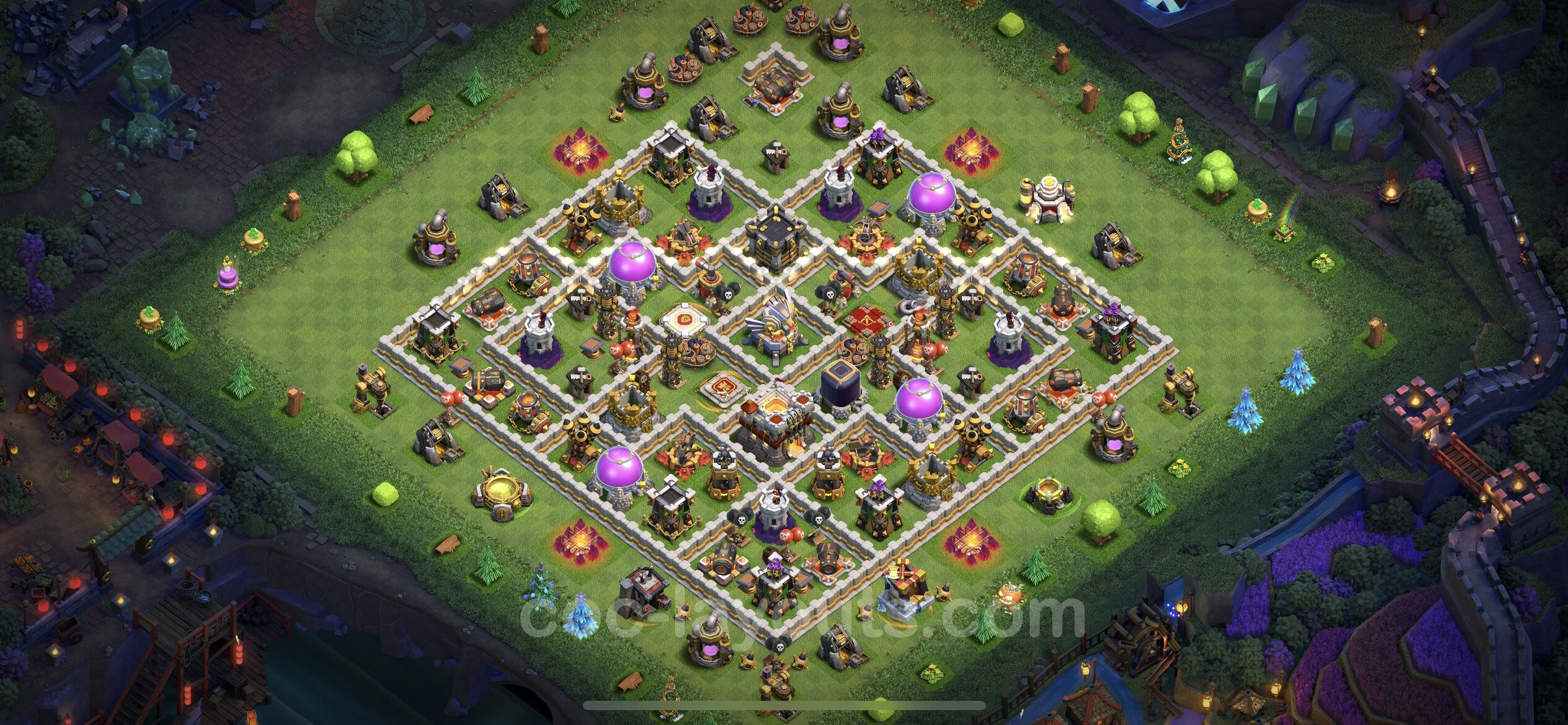 Farming Base TH11 with Link, Anti 3 Stars - plan / layout / design - Clash of Clans - (#40) — Farm TH11