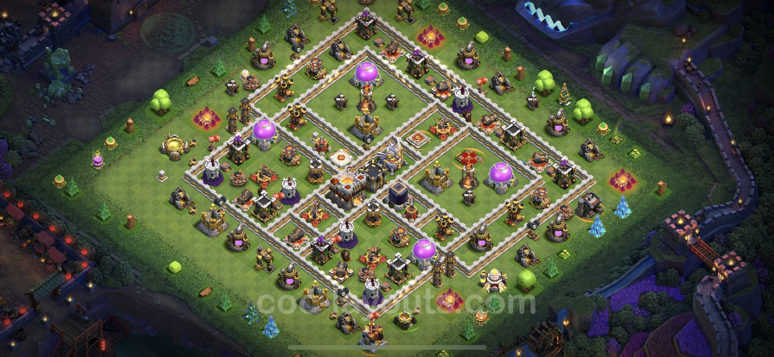 Farming Base TH11 with Link, Anti 2 Stars - plan / layout / design - Clash of Clans - (#41) — Farm TH11