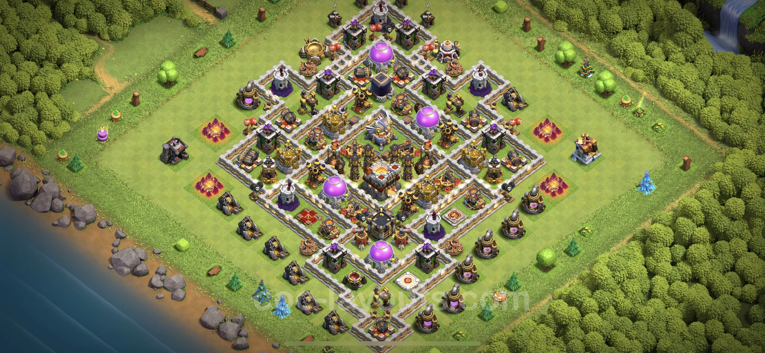Farming Base TH11 Max Levels with Link, Anti 2 Stars - plan / layout / design - Clash of Clans - (#47) — Фарм TH11