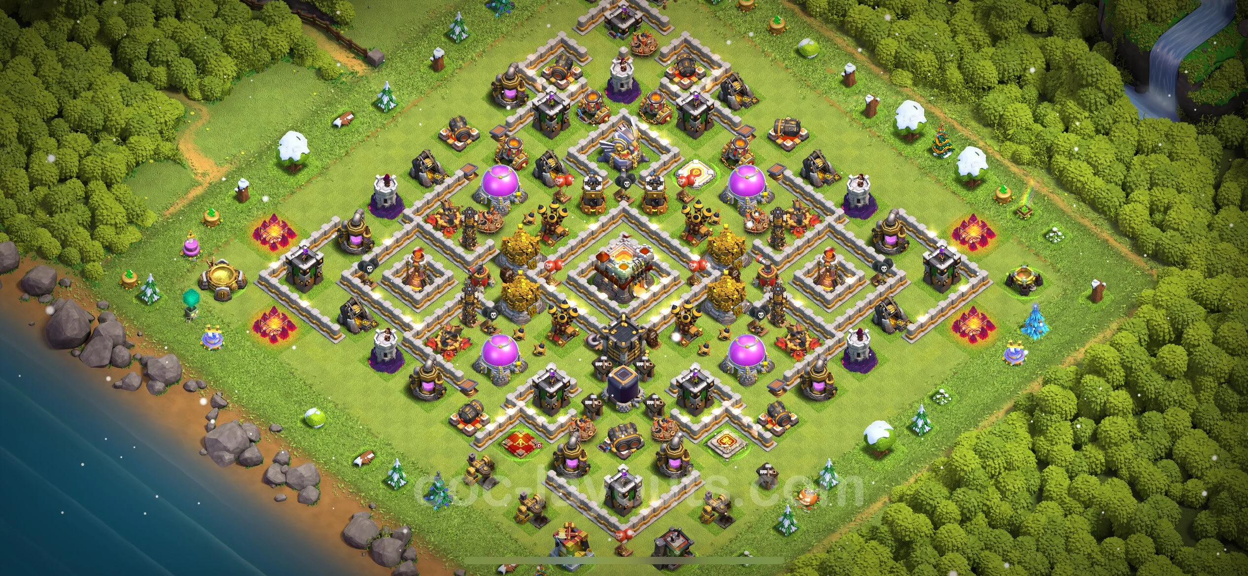 Farming Base TH11 with Link, Anti 2 Stars - plan / layout / design - Clash of Clans - (#52) — 资源 TH11