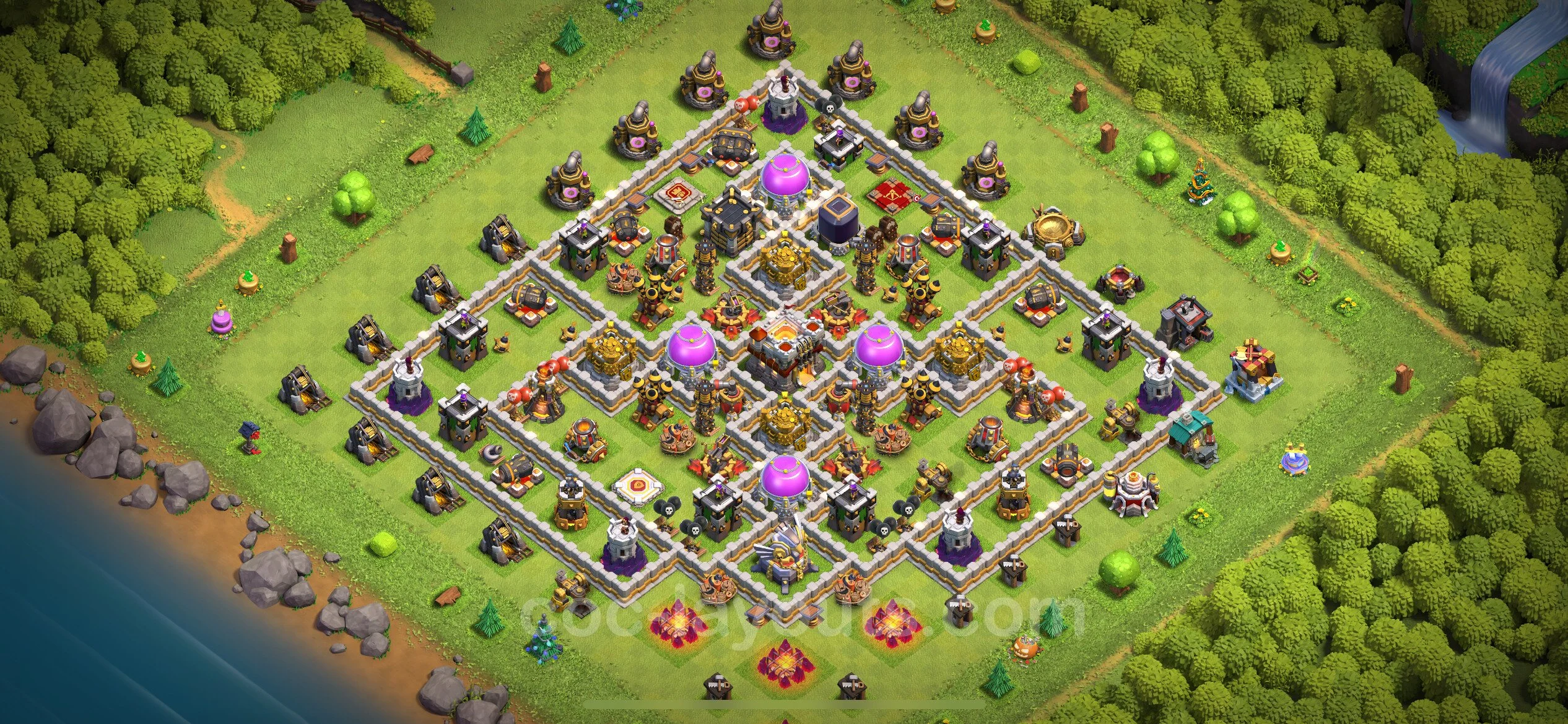 Farming Base TH11 Max Levels with Link, Hybrid - plan / layout / design - Clash of Clans - (#56) — Farm TH11