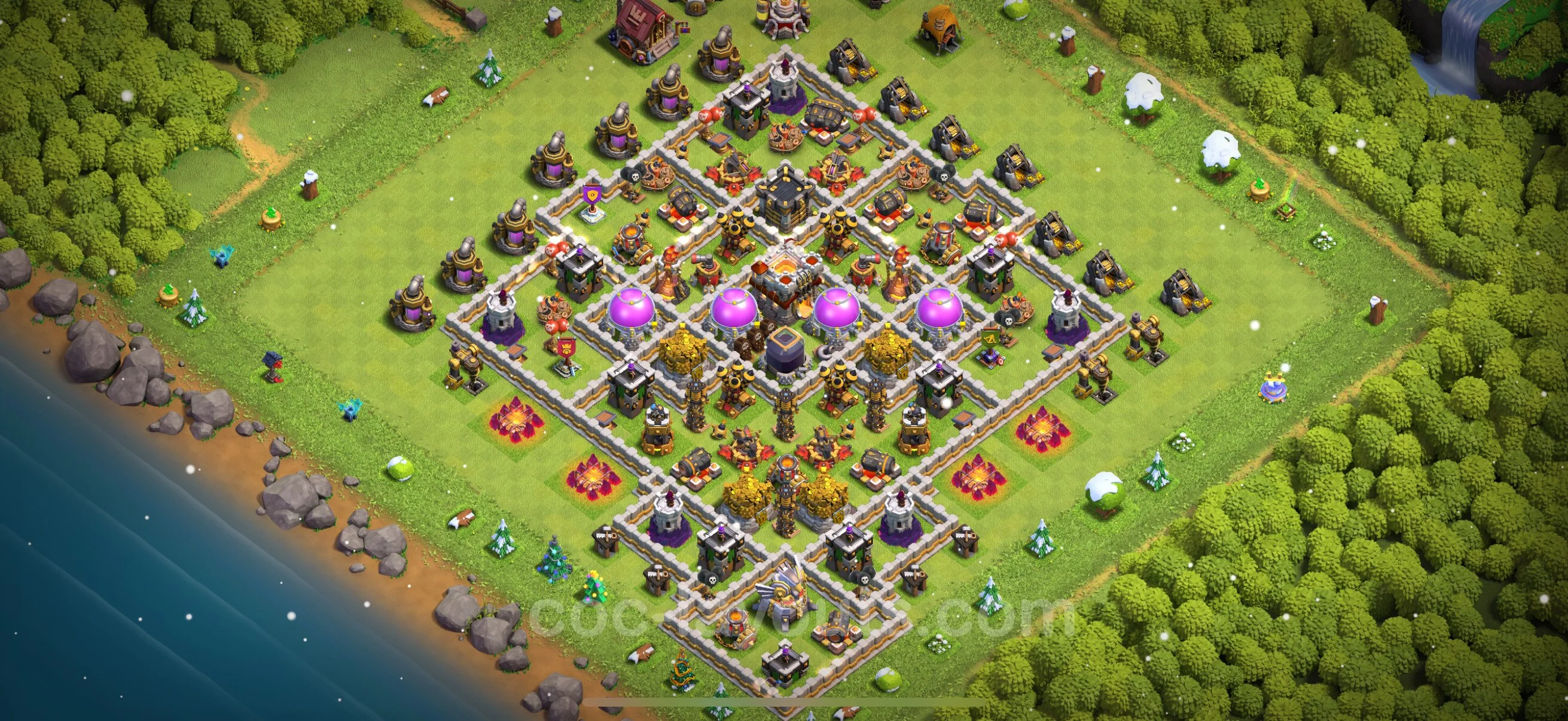 Farming Base TH11 with Link, Anti 2 Stars, Anti Everything - plan / layout / design - Clash of Clans - (#59) — Фарм TH11