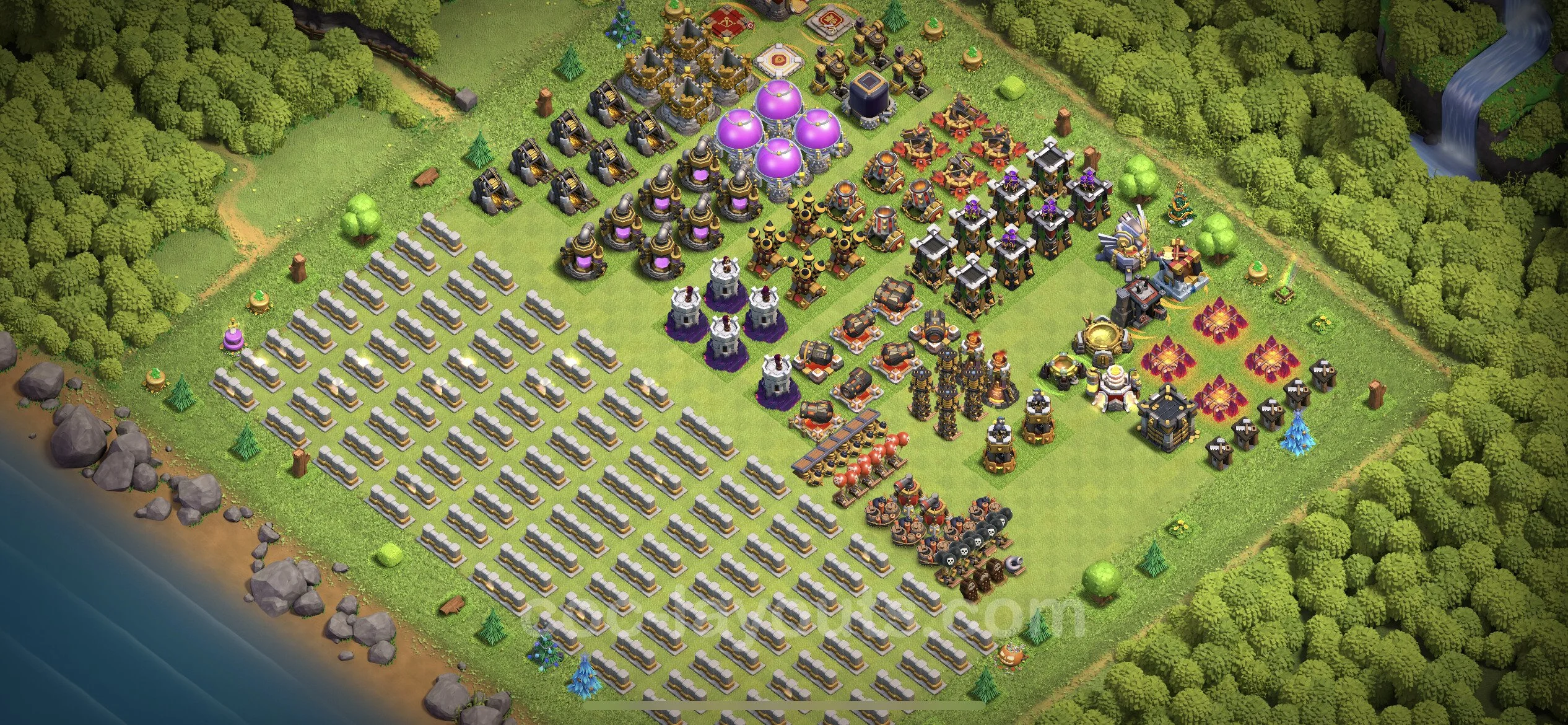Top Troll Funny Base TH11 with Link - Funny Art Plan - Clash of Clans - (#15) — Zabawa TH11