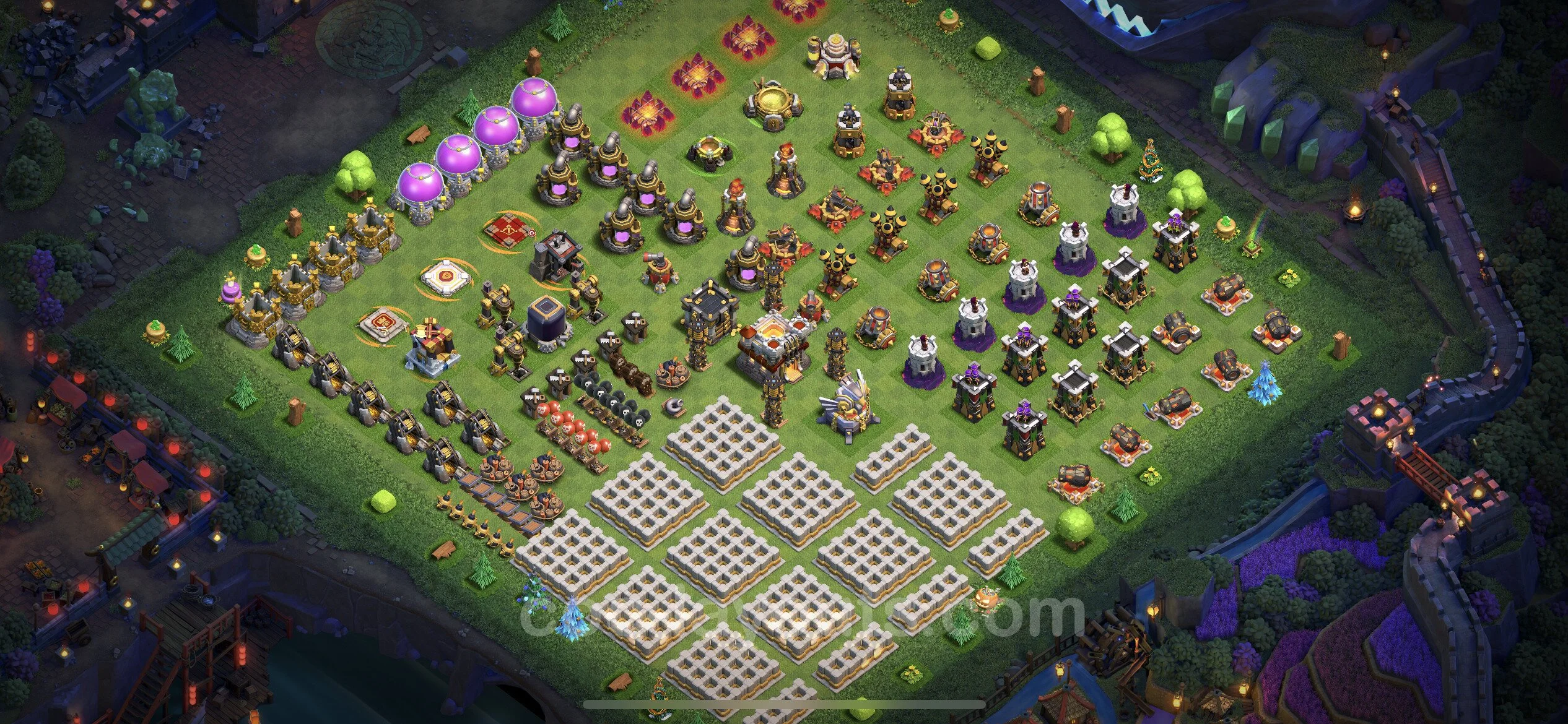 Top Troll Funny Base TH11 with Link - Funny Art Plan - Clash of Clans - (#19) — Spaß TH11