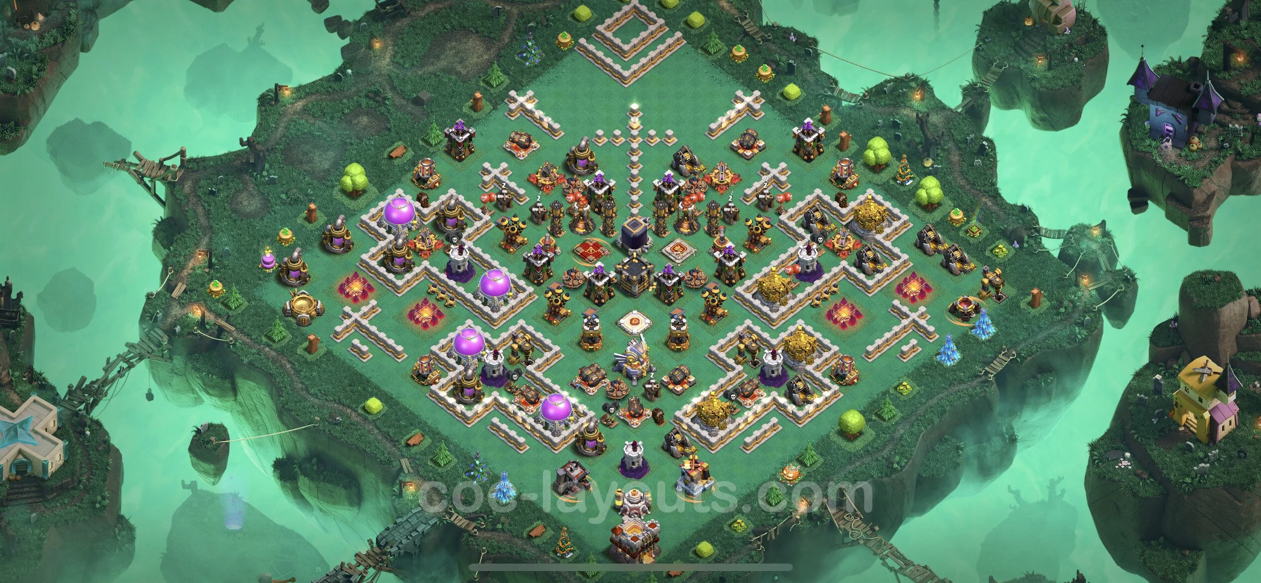 Top Troll Funny Base TH11 with Link - Funny Art Plan - Clash of Clans - (#20) — Розваги TH11
