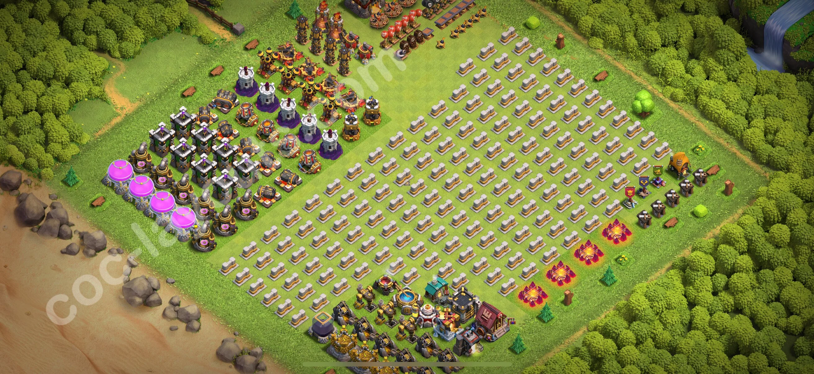 Top Troll Funny Base TH11 with Link - Funny Art Plan 2026 - Clash of Clans - (#90) — Spaß TH11
