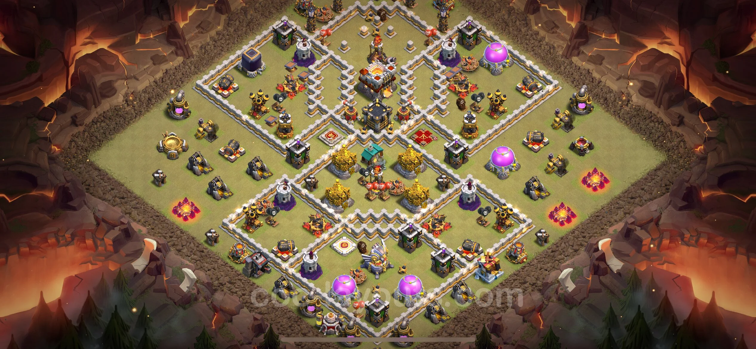 Top War Base TH11 with Link, Hybrid - CWL Defence Plan - Clash of Clans - (#100) — Війна BH11