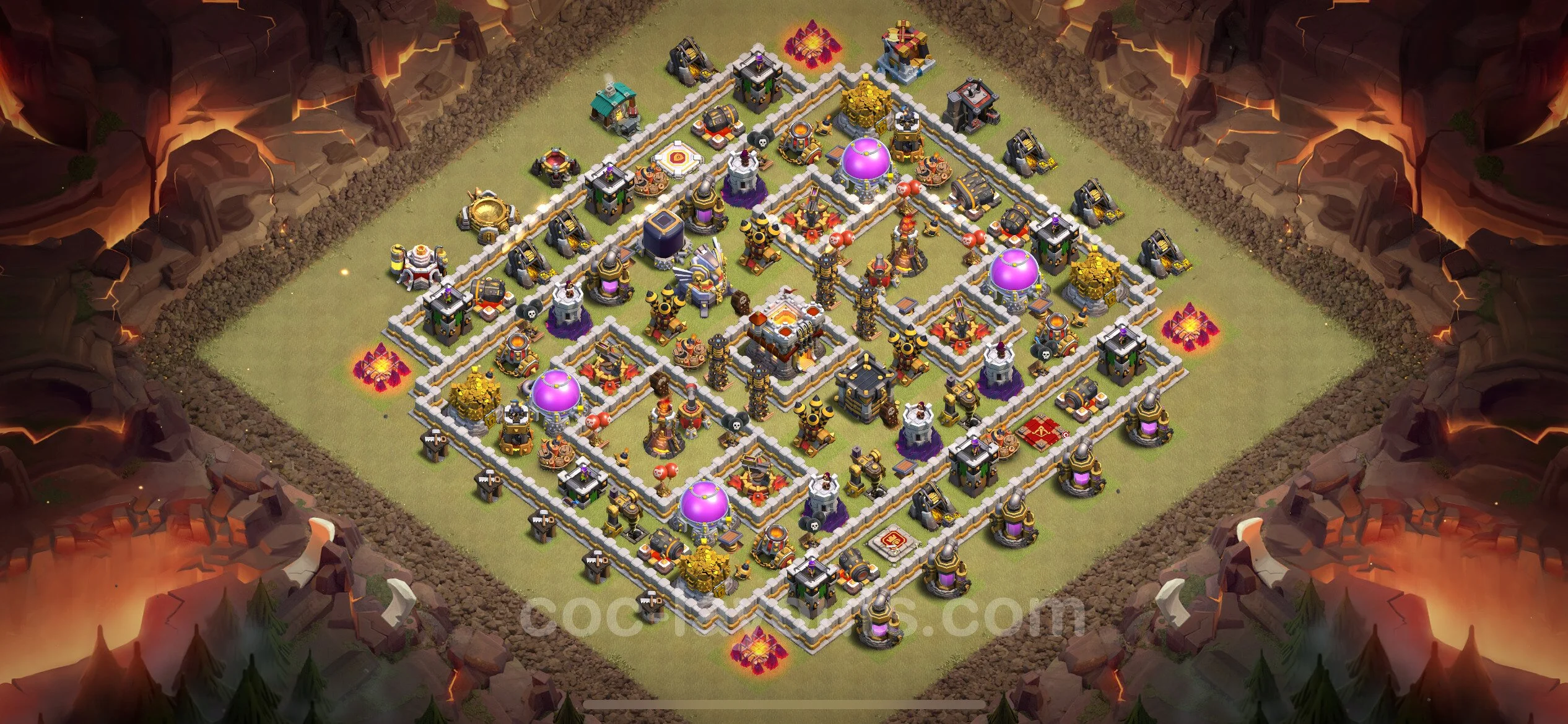 Top War Base TH11 with Link, Anti Air / Electro Dragon, Hybrid - CWL Defence Plan - Clash of Clans - (#104) — Wojna BH11