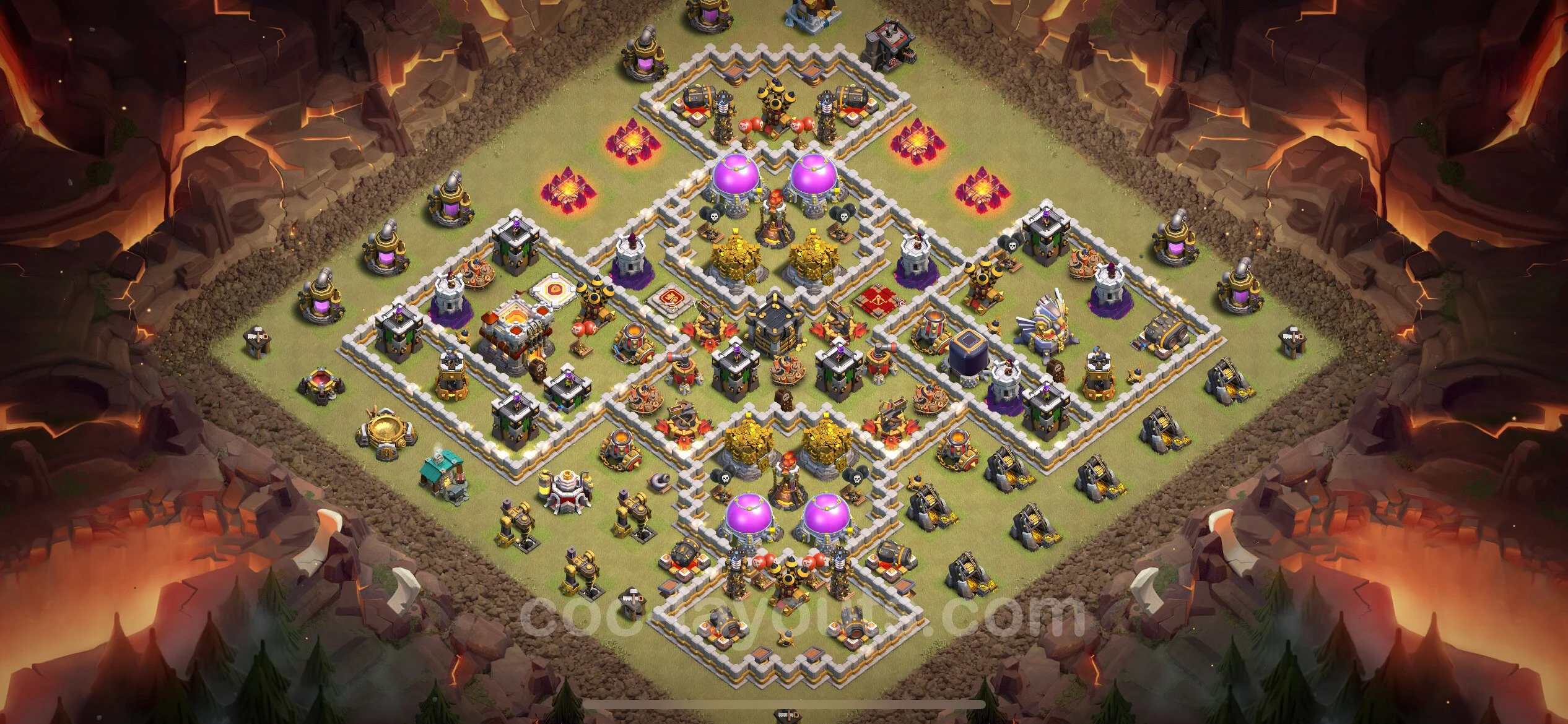 Top War Base TH11 with Link - CWL Defence Plan - Clash of Clans - (#106) — War BH11