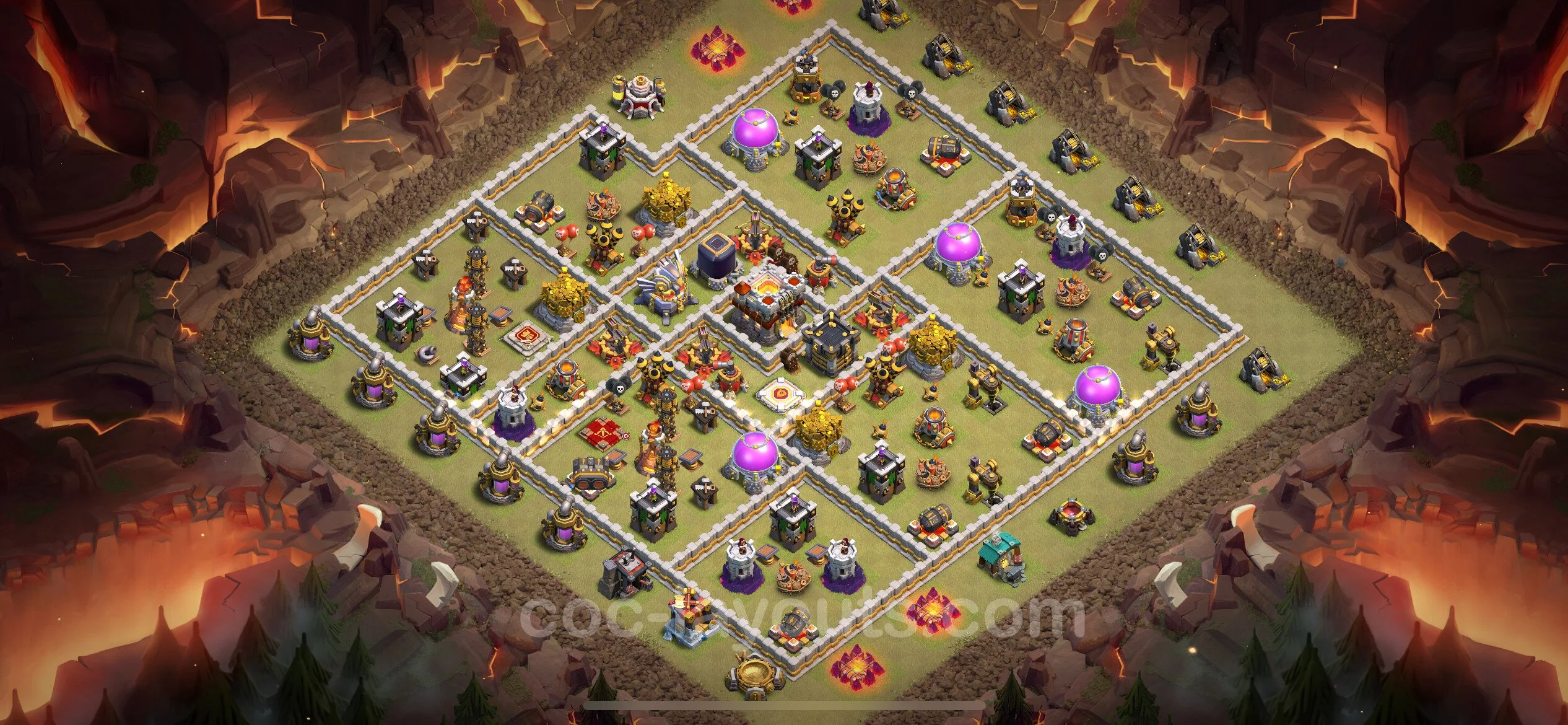 Top War Base TH11 with Link, Anti Everything - Max Levels CWL Plan - Clash of Clans - (#109) — Krieg BH11