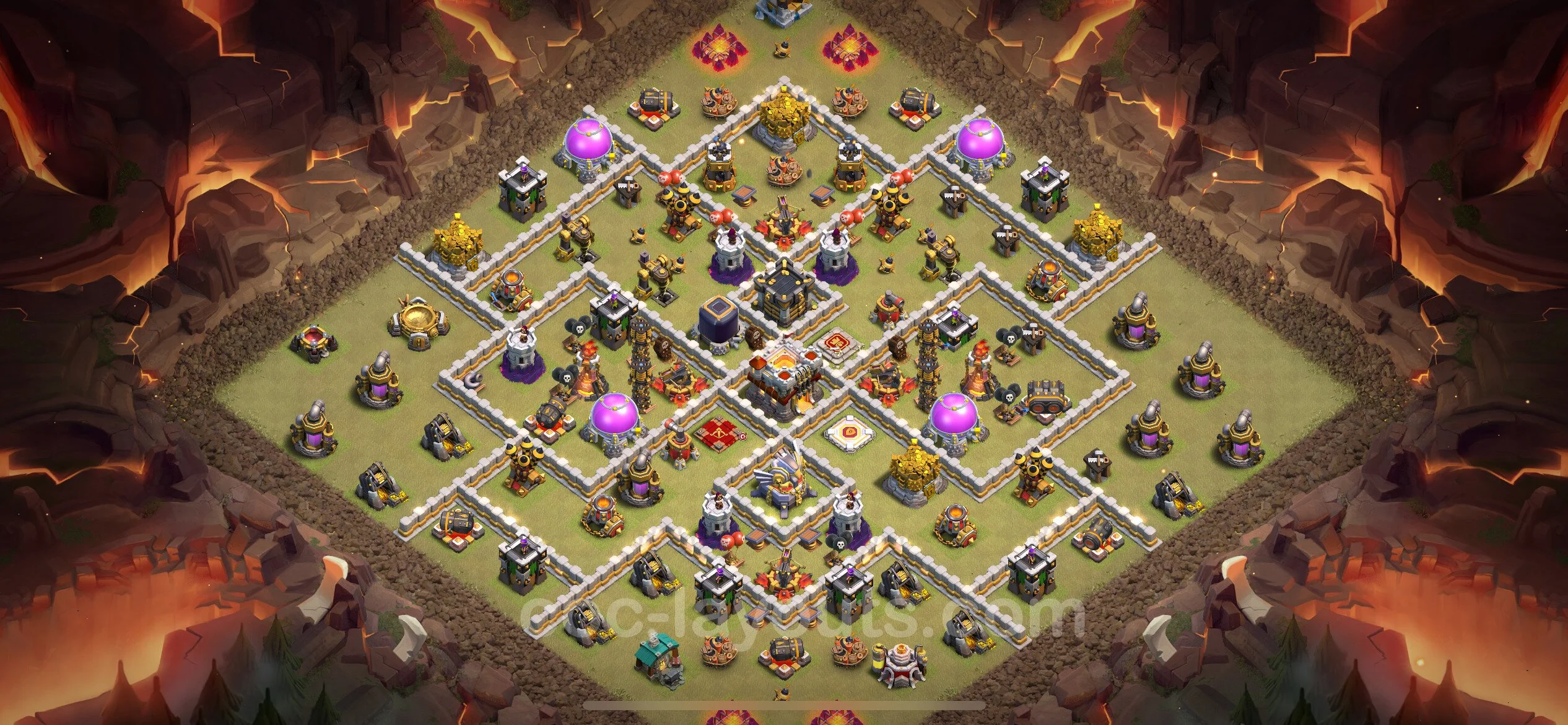 Top War Base TH11 with Link, Anti Air / Electro Dragon - CWL Defence Plan - Clash of Clans - (#112) — Savaş BH11