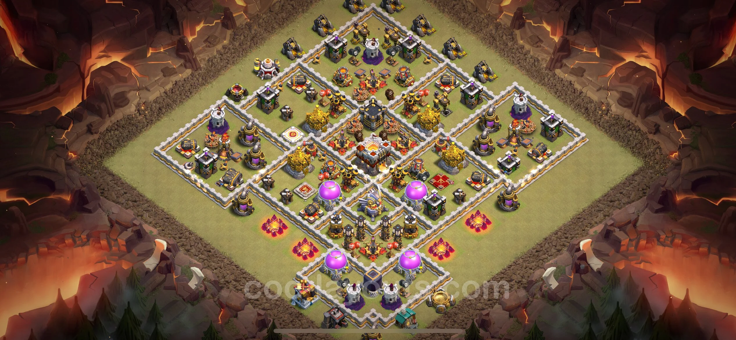 Top War Base TH11 with Link, Anti Everything - Anti 2 Stars CWL Plan - Clash of Clans - (#113) — Wojna BH11