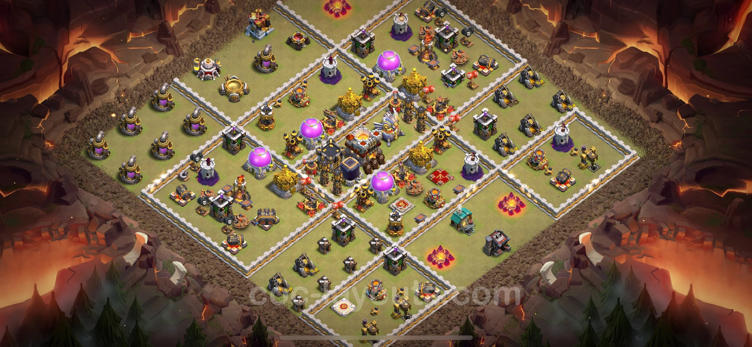 Top War Base TH11 with Link, Hybrid - Anti 2 Stars CWL Plan - Clash of Clans - (#114) — Wojna BH11
