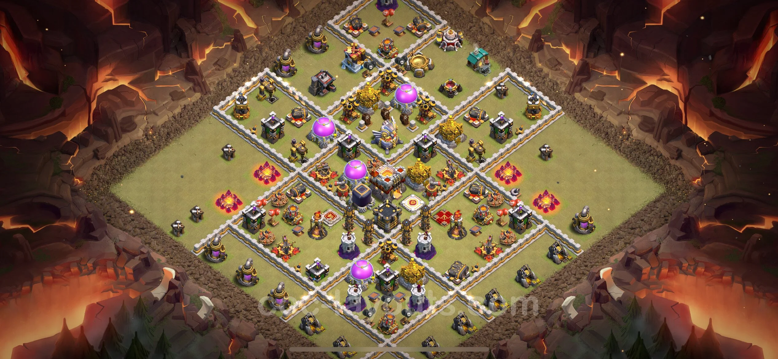 Top War Base TH11 with Link, Anti Everything - Anti 2 Stars CWL Plan - Clash of Clans - (#116) — Guerra BH11