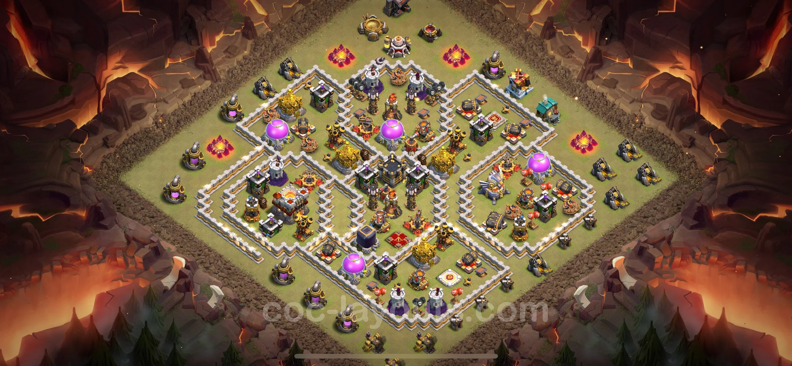 Top War Base TH11 with Link, Hybrid - Anti 2 Stars CWL Plan - Clash of Clans - (#120) — Oorlog BH11