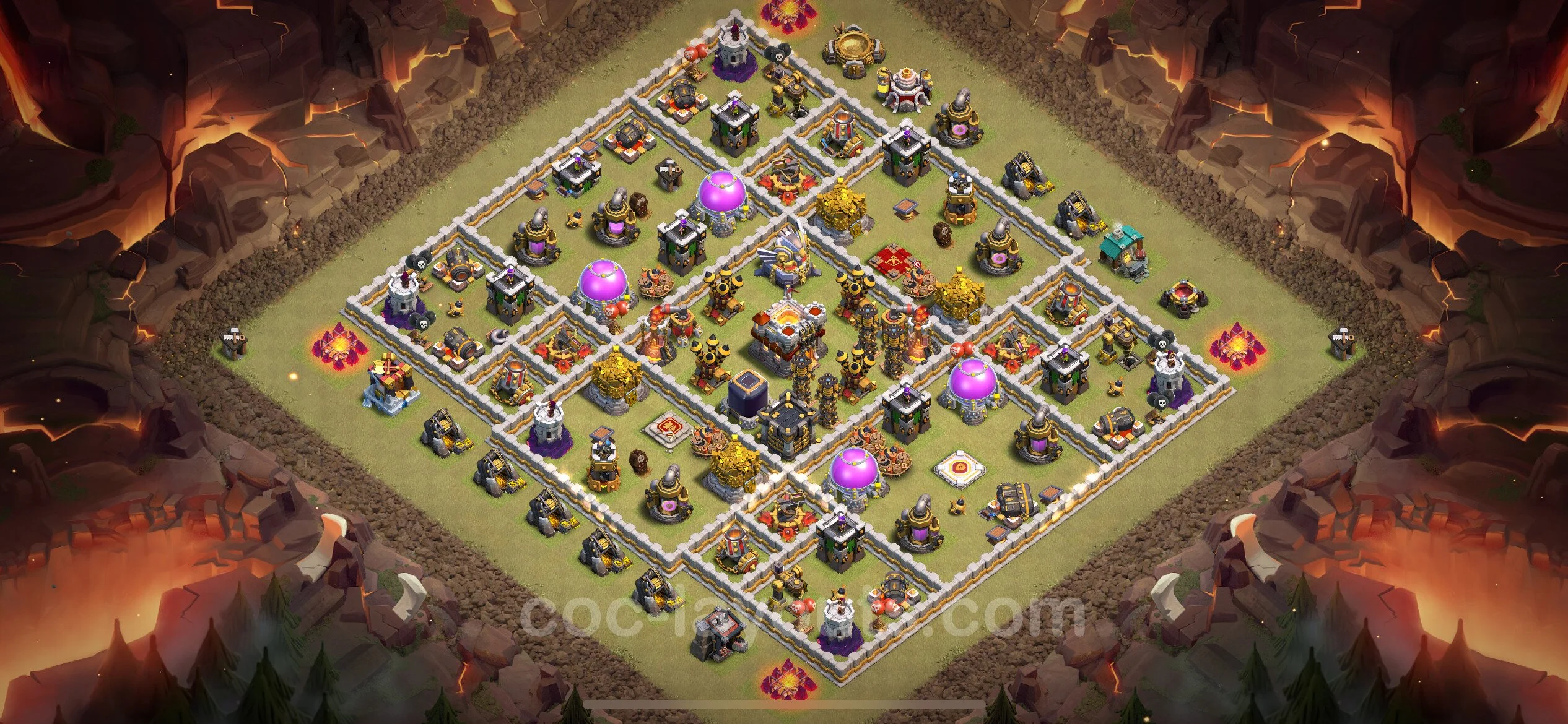 Top War Base TH11 with Link, Hybrid - Anti 2 Stars CWL Plan - Clash of Clans - (#122) — Oorlog BH11