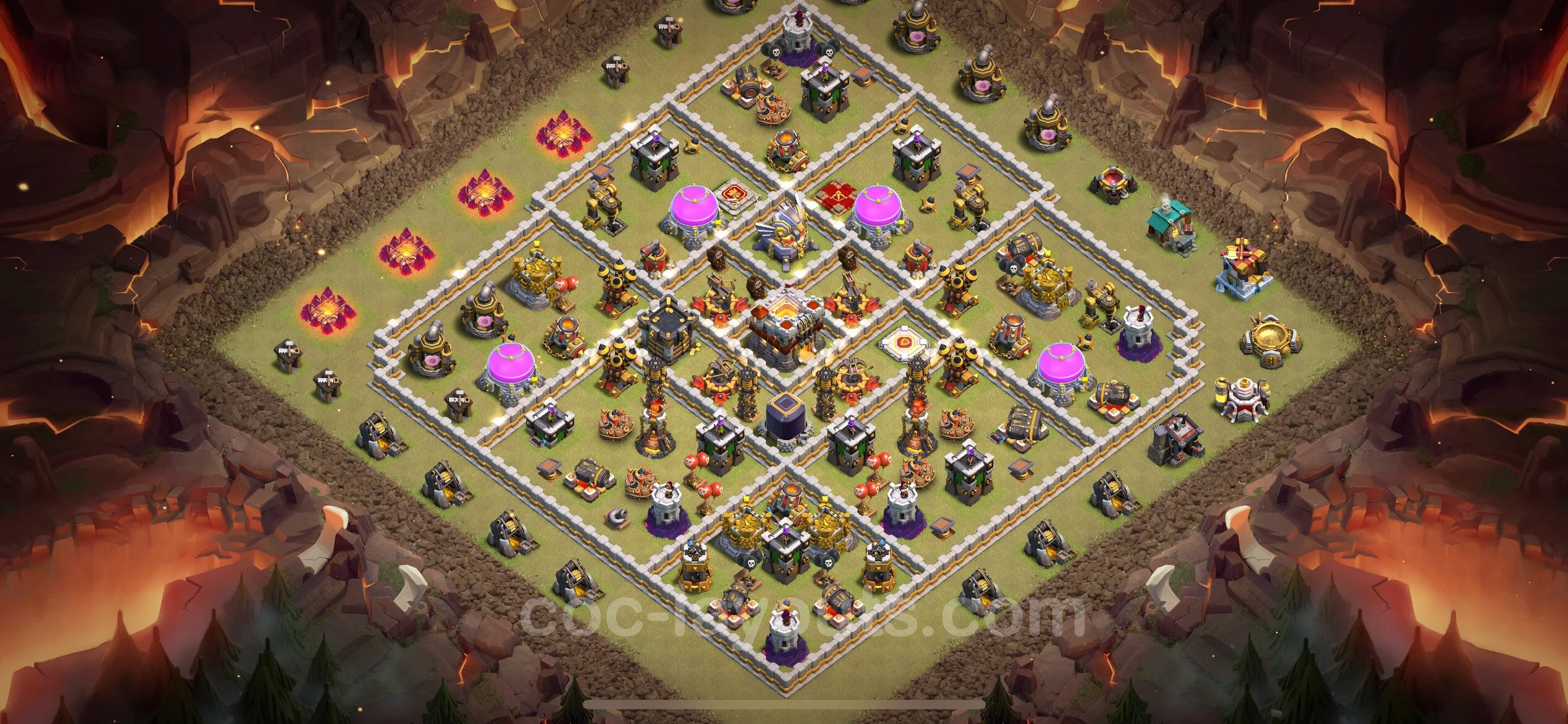 Top War Base TH11 with Link, Anti Everything - Anti 2 Stars CWL Plan - Clash of Clans - (#123) — Krieg BH11