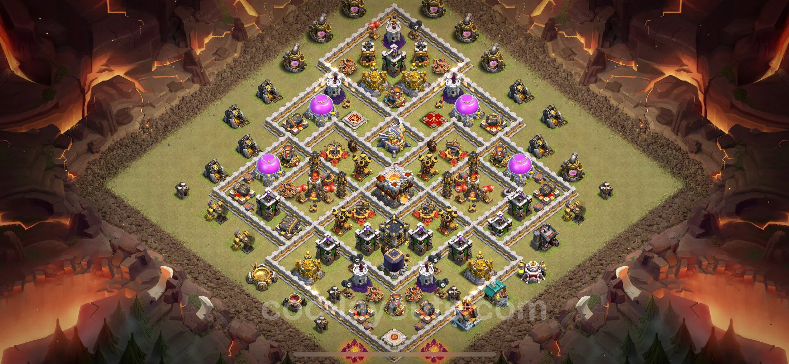 Top War Base TH11 with Link, Anti Everything - Anti 3 Stars CWL Plan - Clash of Clans - (#124) — Guerra BH11