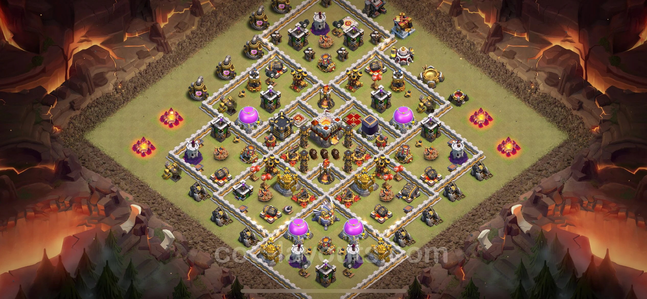 Top War Base TH11 with Link, Anti Everything - Anti 2 Stars CWL Plan - Clash of Clans - (#125) — Krieg BH11
