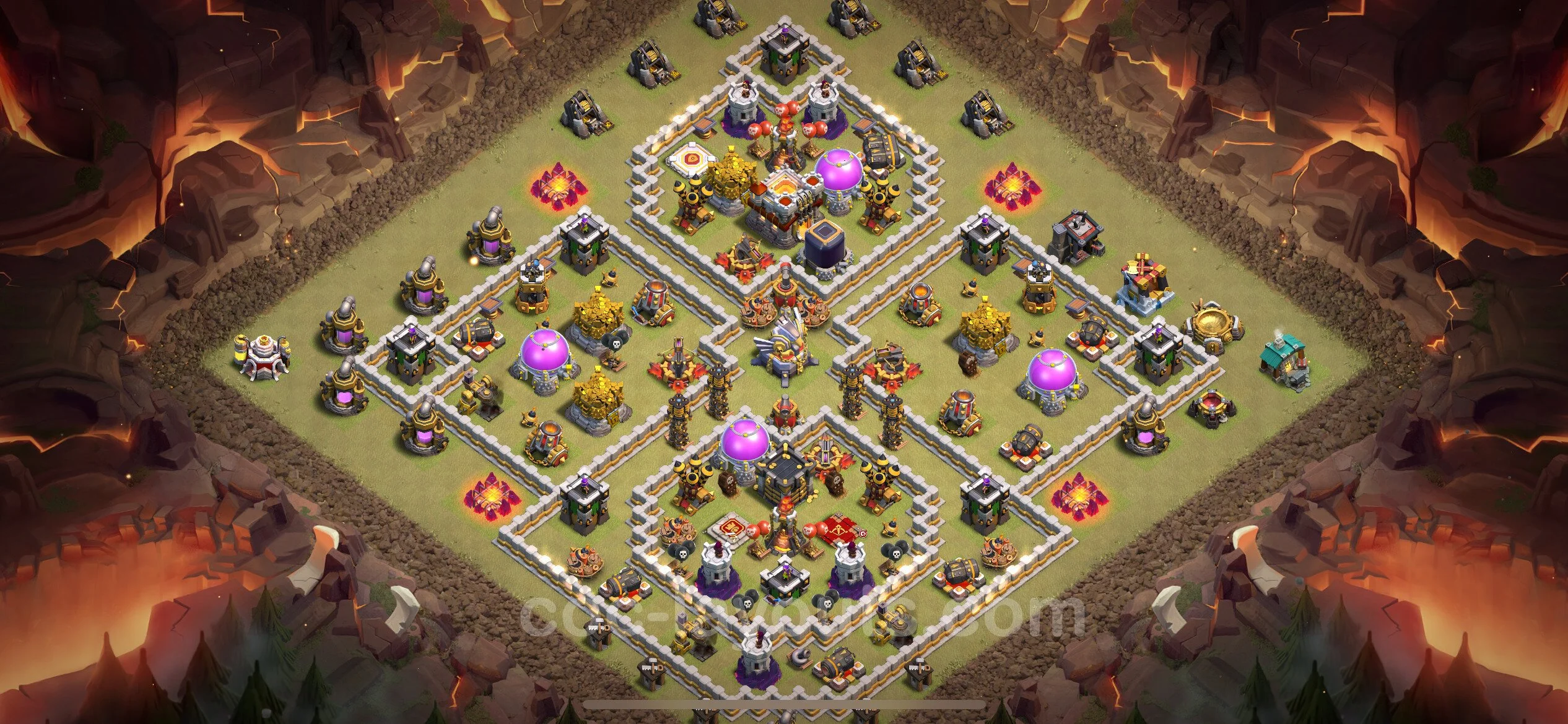 Top War Base TH11 with Link, Anti Air / Electro Dragon, Hybrid - CWL Defence Plan - Clash of Clans - (#128) — War BH11