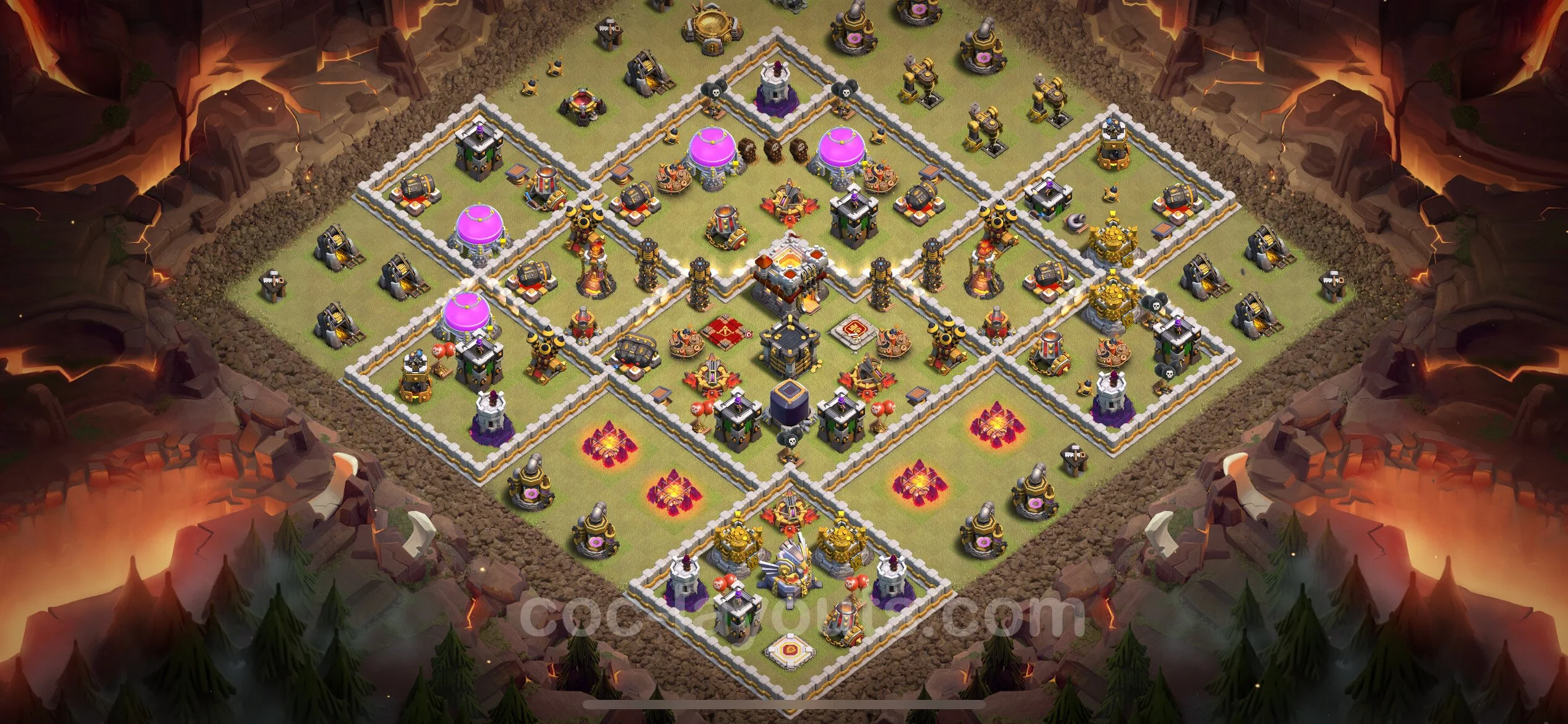 Top War Base TH11 with Link, Anti Air / Electro Dragon - Max Levels CWL Plan - Clash of Clans - (#130) — Oorlog BH11