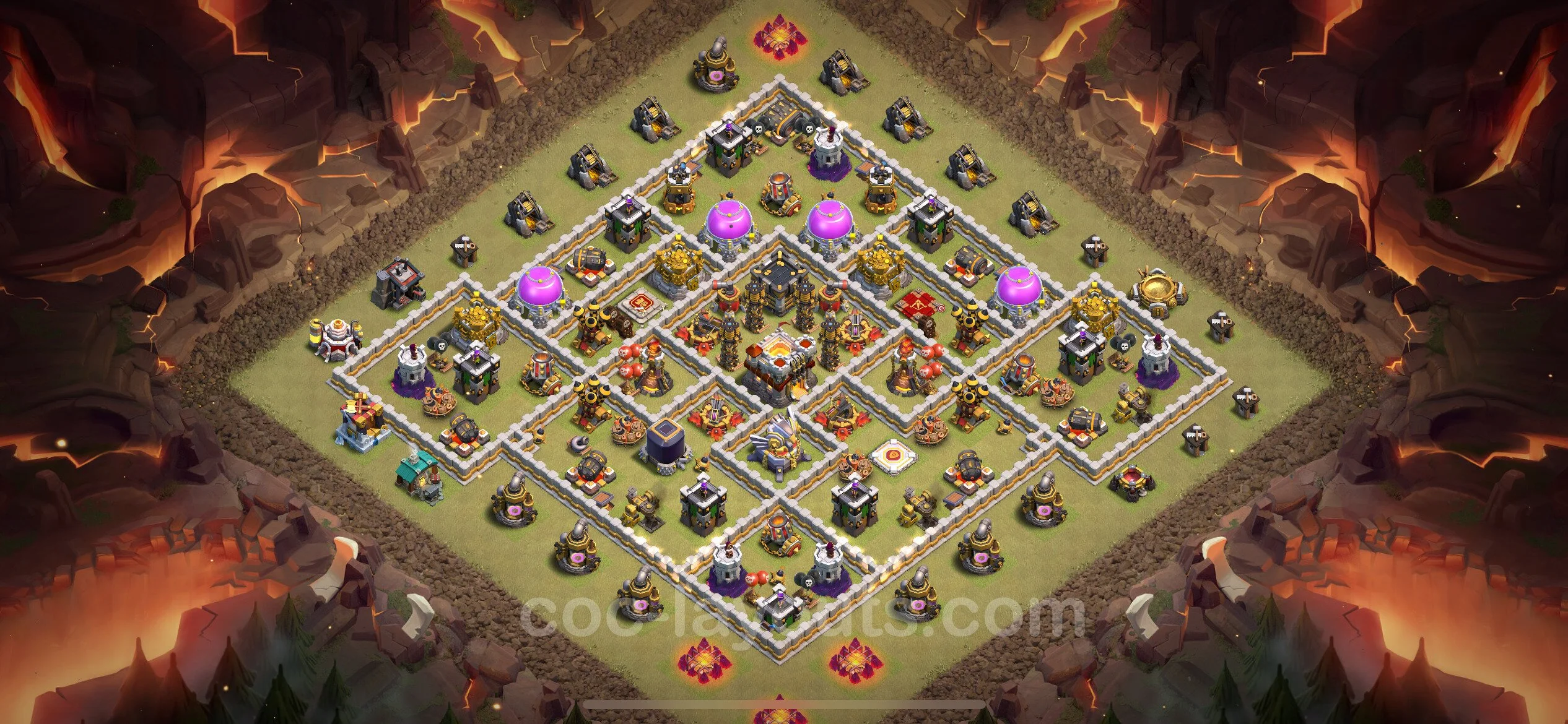 Top War Base TH11 with Link, Anti Air / Electro Dragon - Anti 2 Stars CWL Plan - Clash of Clans - (#131) — Guerre BH11