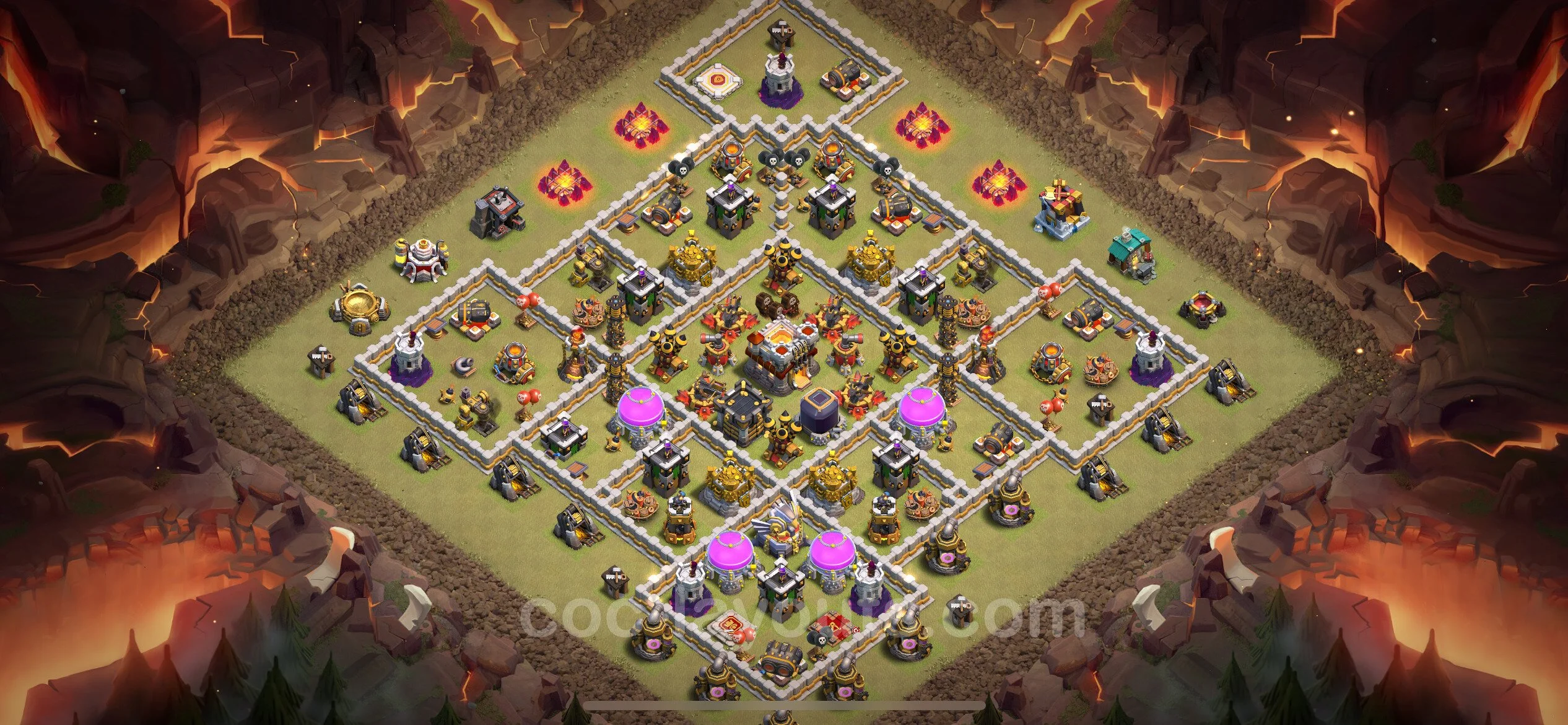 Top War Base TH11 with Link, Anti Air / Electro Dragon - Anti 3 Stars CWL Plan - Clash of Clans - (#135) — Wojna BH11