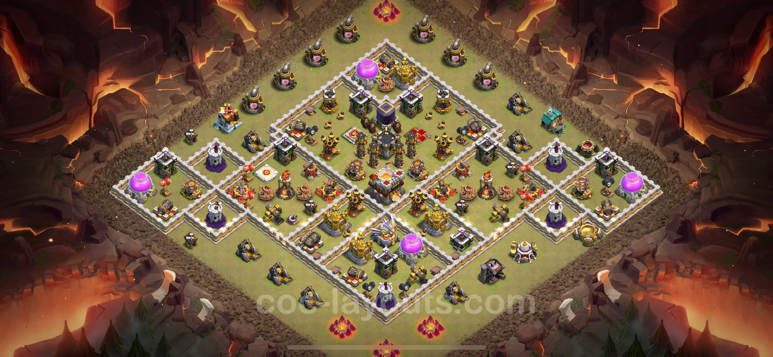 Top War Base TH11 with Link, Anti Air / Electro Dragon, Hybrid - CWL Defence Plan - Clash of Clans - (#138) — Війна BH11
