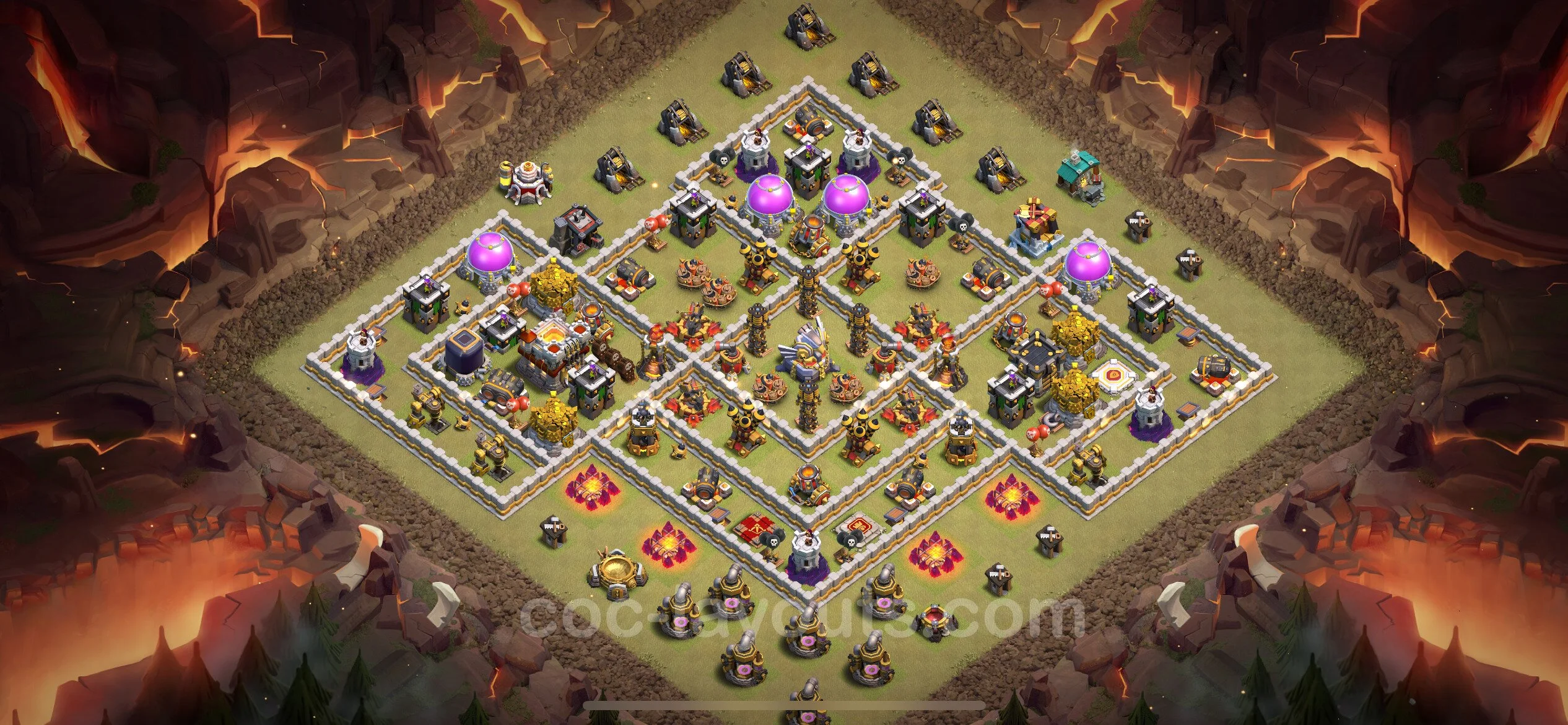 Top War Base TH11 with Link, Anti Everything - Max Levels CWL Plan - Clash of Clans - (#139) — वॉर BH11