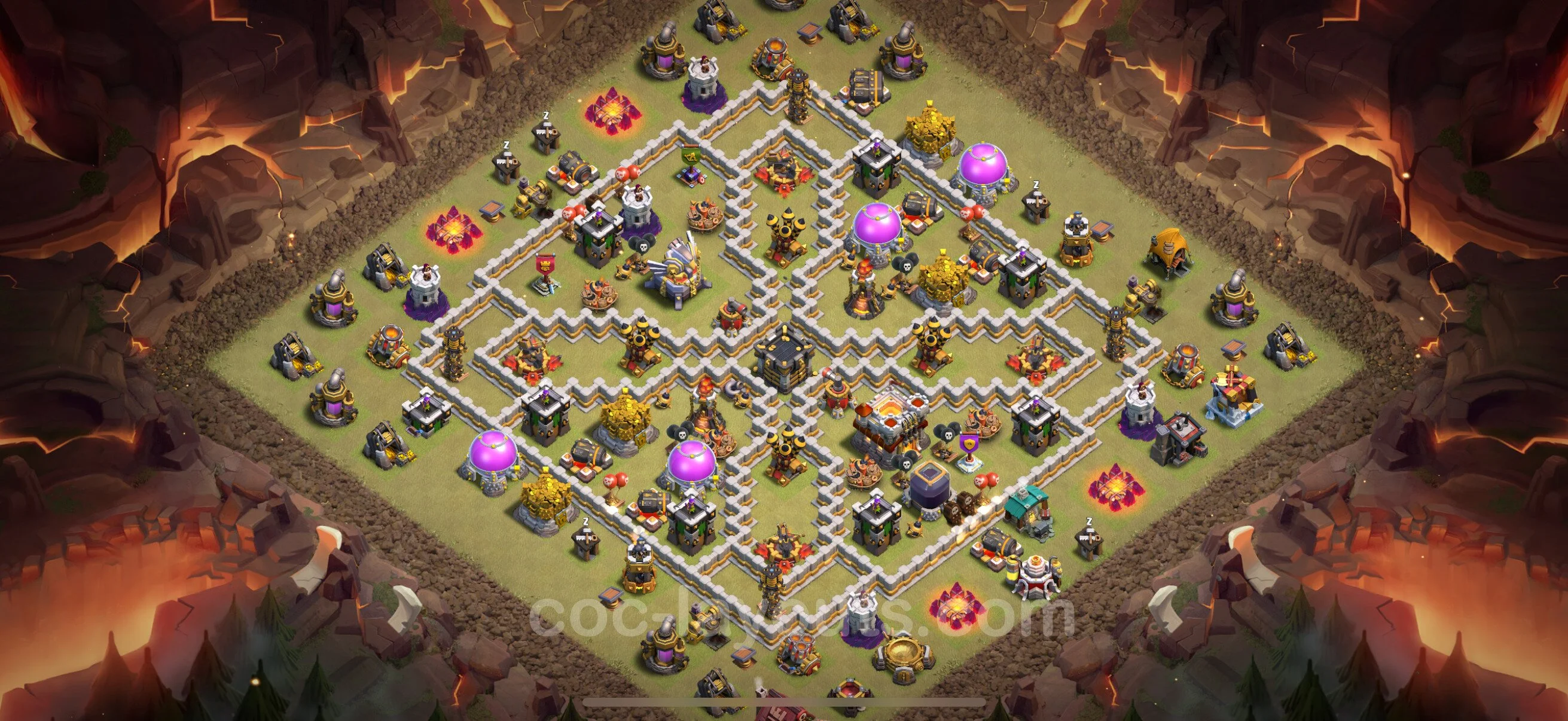 Top War Base TH11 with Link, Anti Everything - CWL Defence Plan - Clash of Clans - (#150) — Krieg BH11