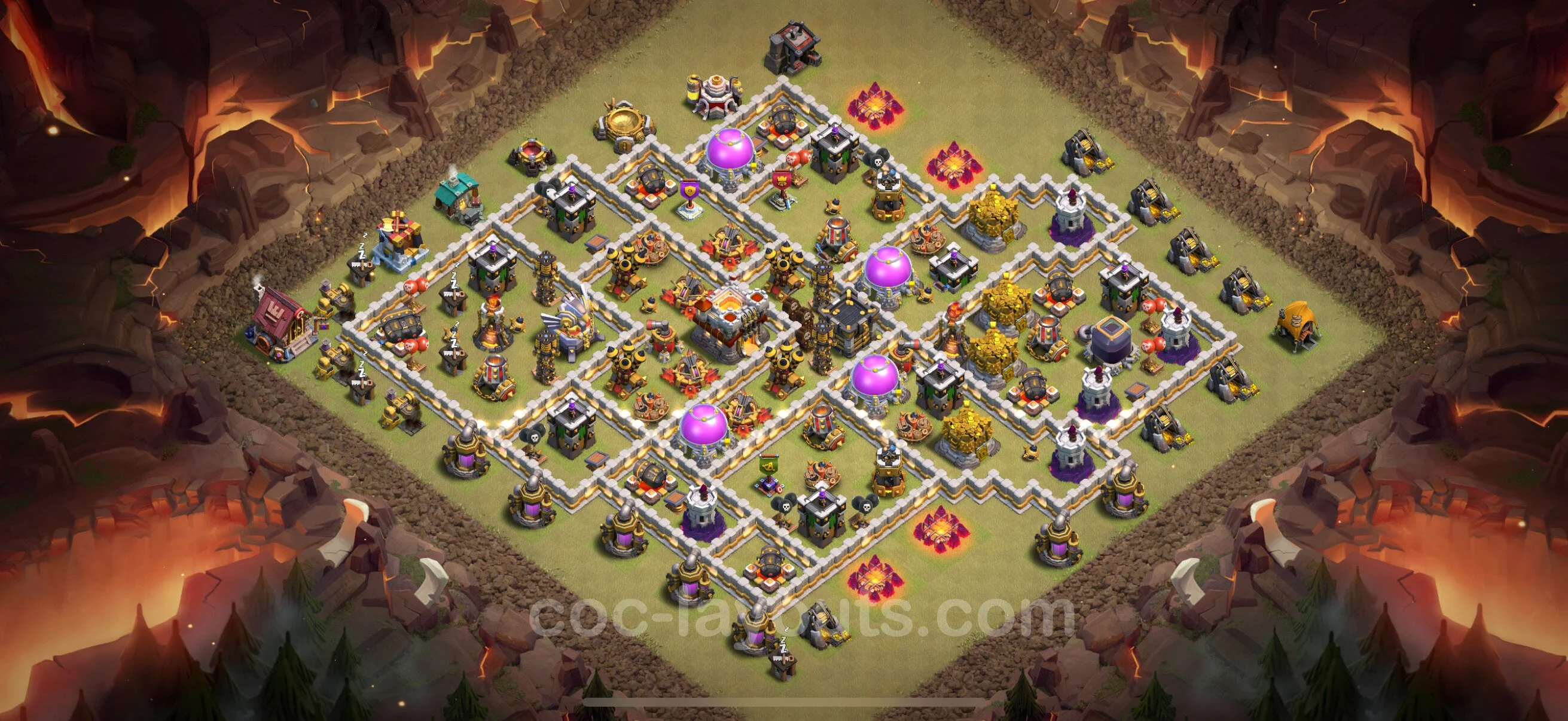 Top War Base TH11 with Link, Anti Everything - Max Levels CWL Plan - Clash of Clans - (#154) — Війна BH11