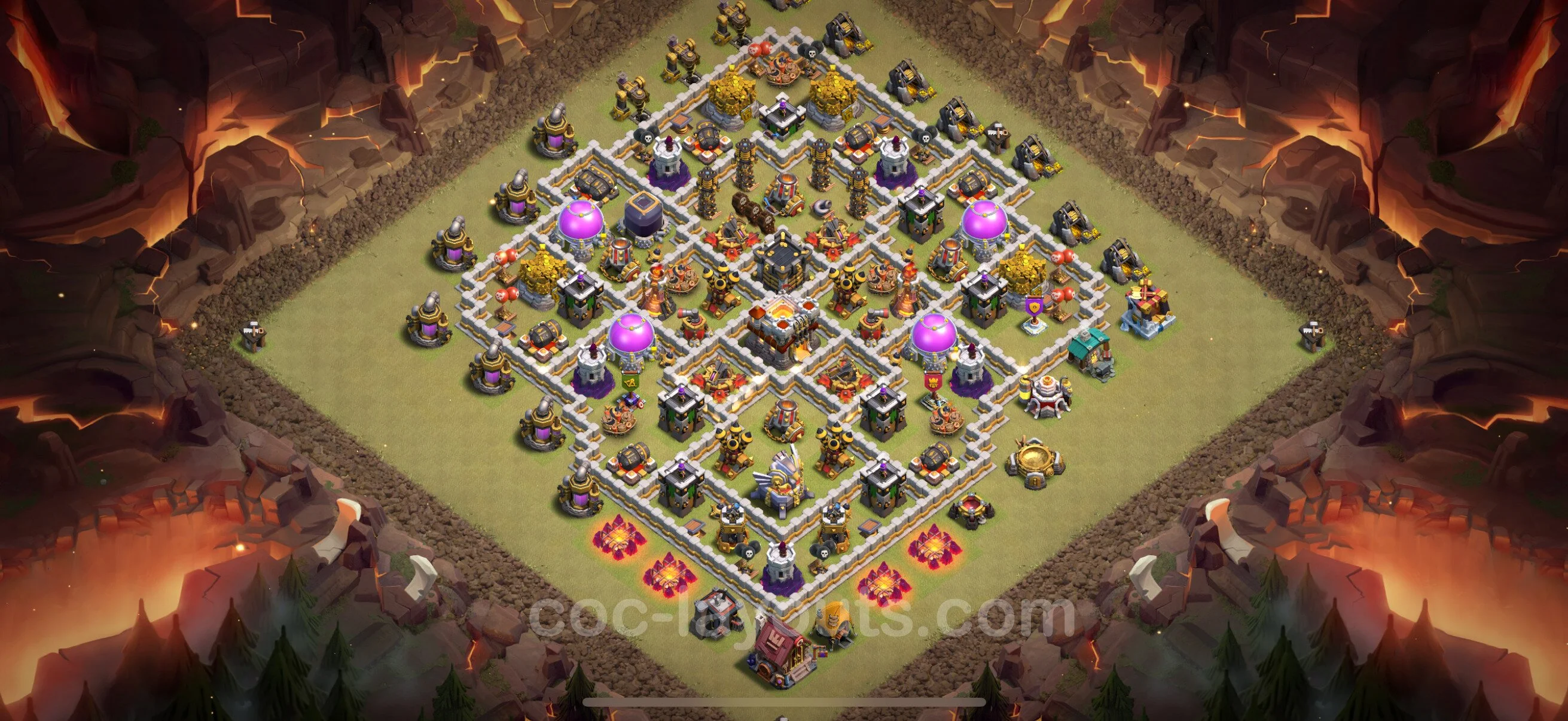 Top War Base TH11 with Link, Hybrid - Max Levels CWL Plan - Clash of Clans - (#156) — Війна BH11